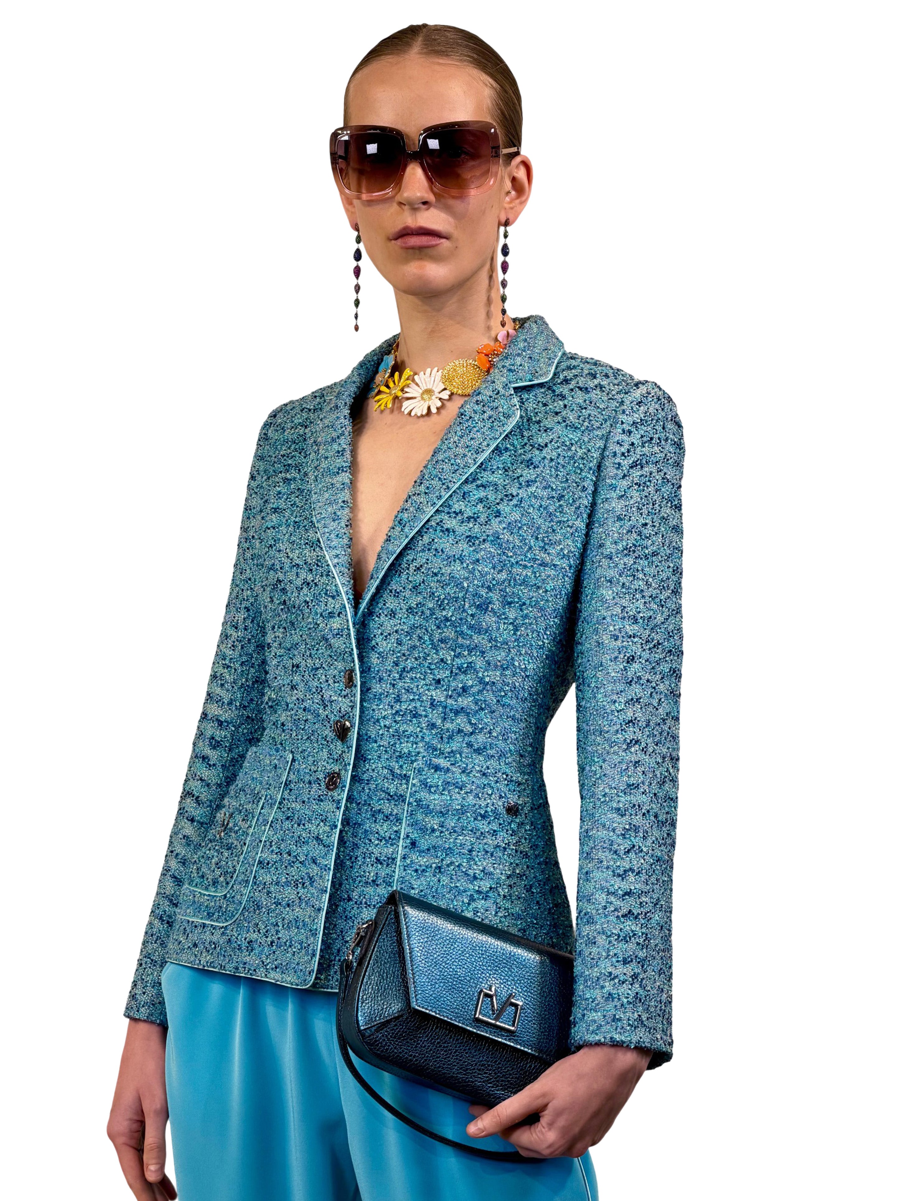 CHAQUETA SASTRE TWEED GALON