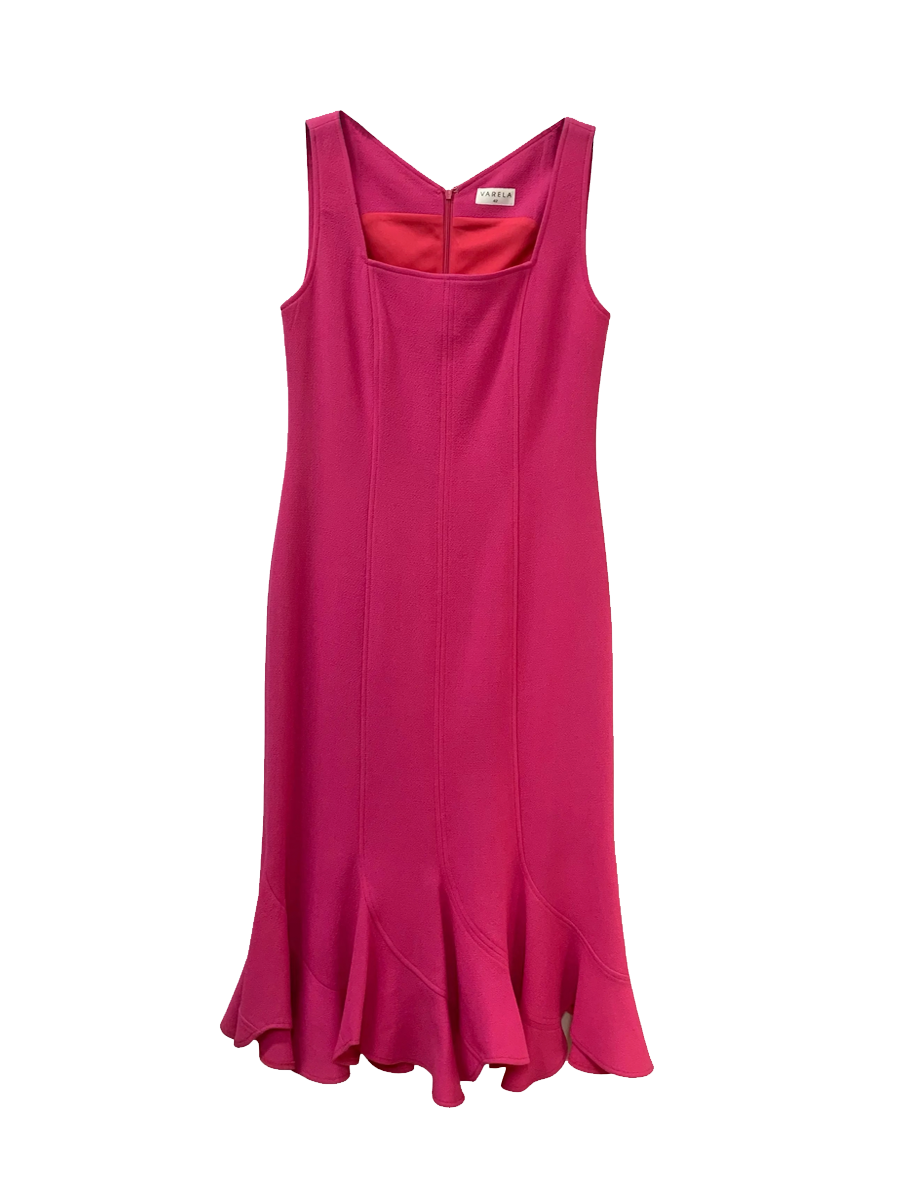 VESTIDO MIDI BUSTIER QUILLAS 2CR