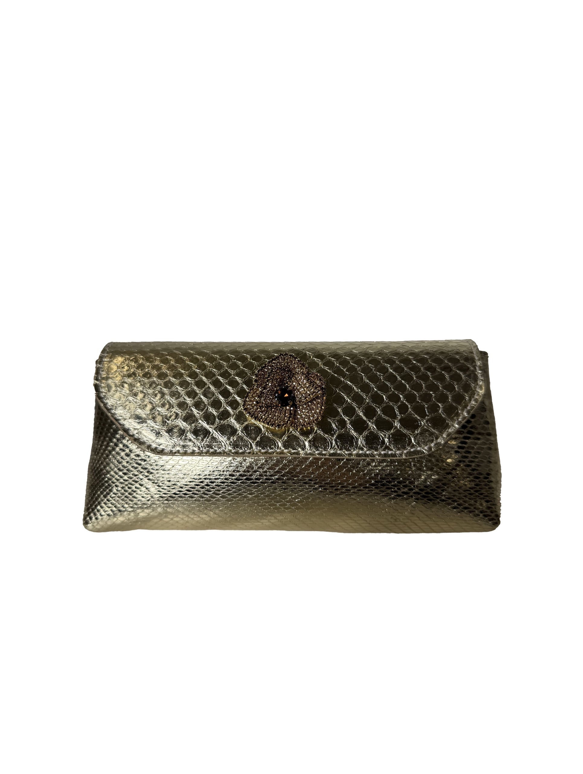 BAGUETTE CAPRI ORQUIDEA PITON METAL