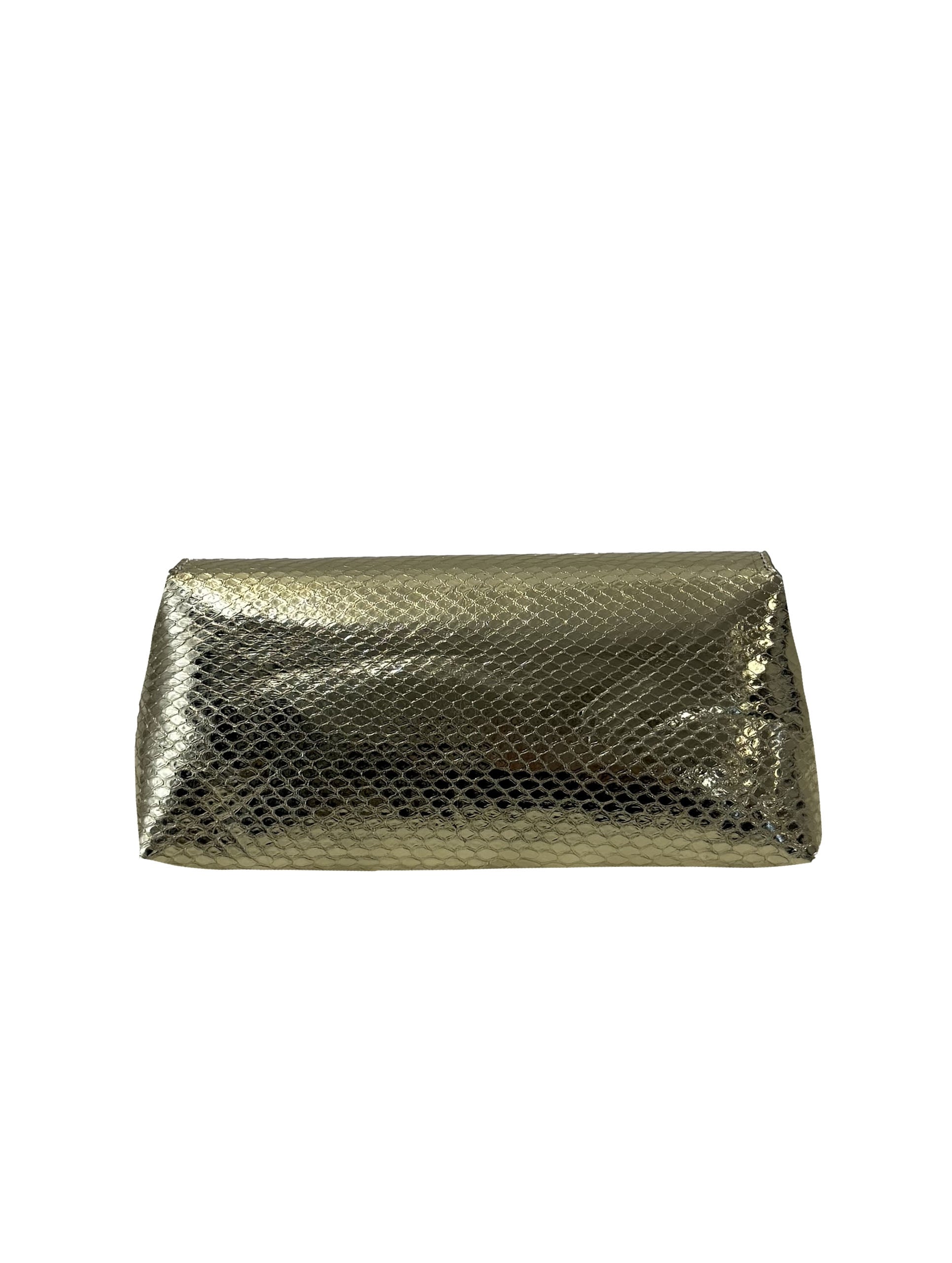BAGUETTE CAPRI ORQUIDEA PITON METAL