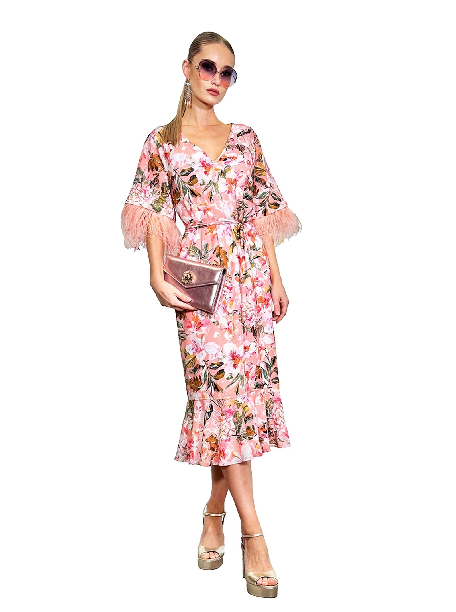 DRESS 60 BUTTERFLY FEATHERS