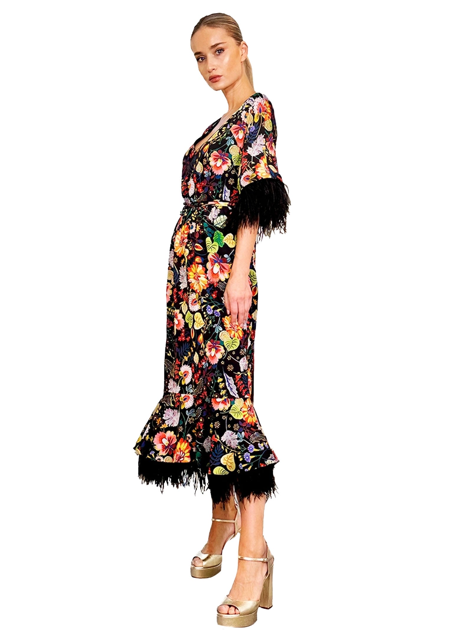 DRESS 60 BUTTERFLY FEATHERS