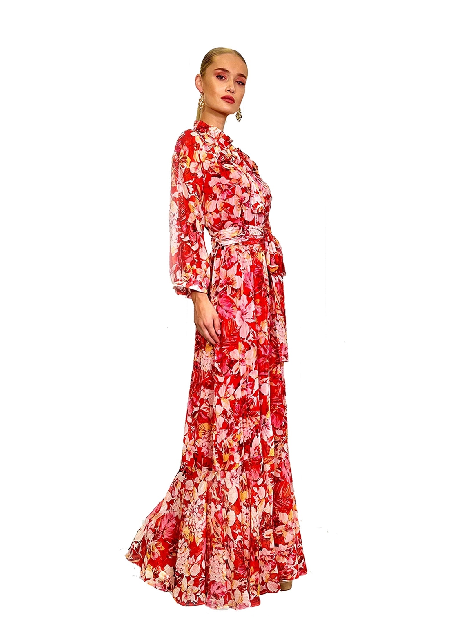 PRINTED PIRATE LONG DRESS