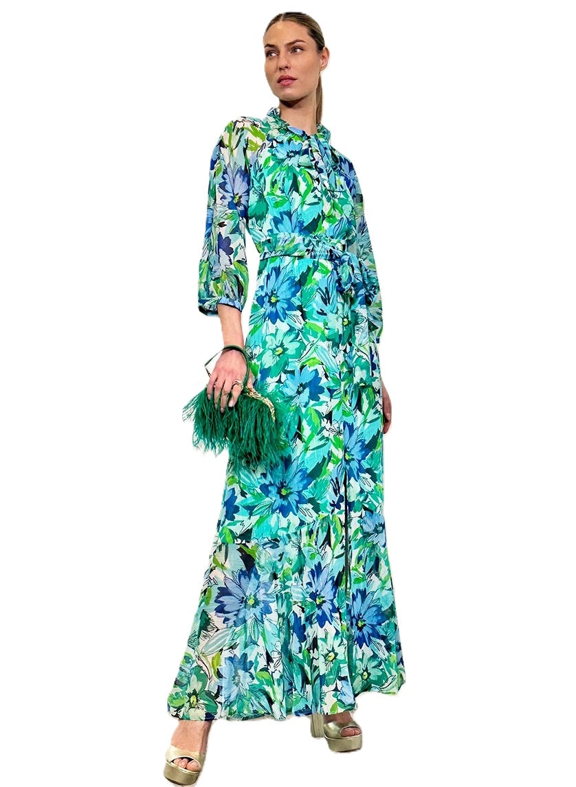 PRINTED PIRATE LONG DRESS