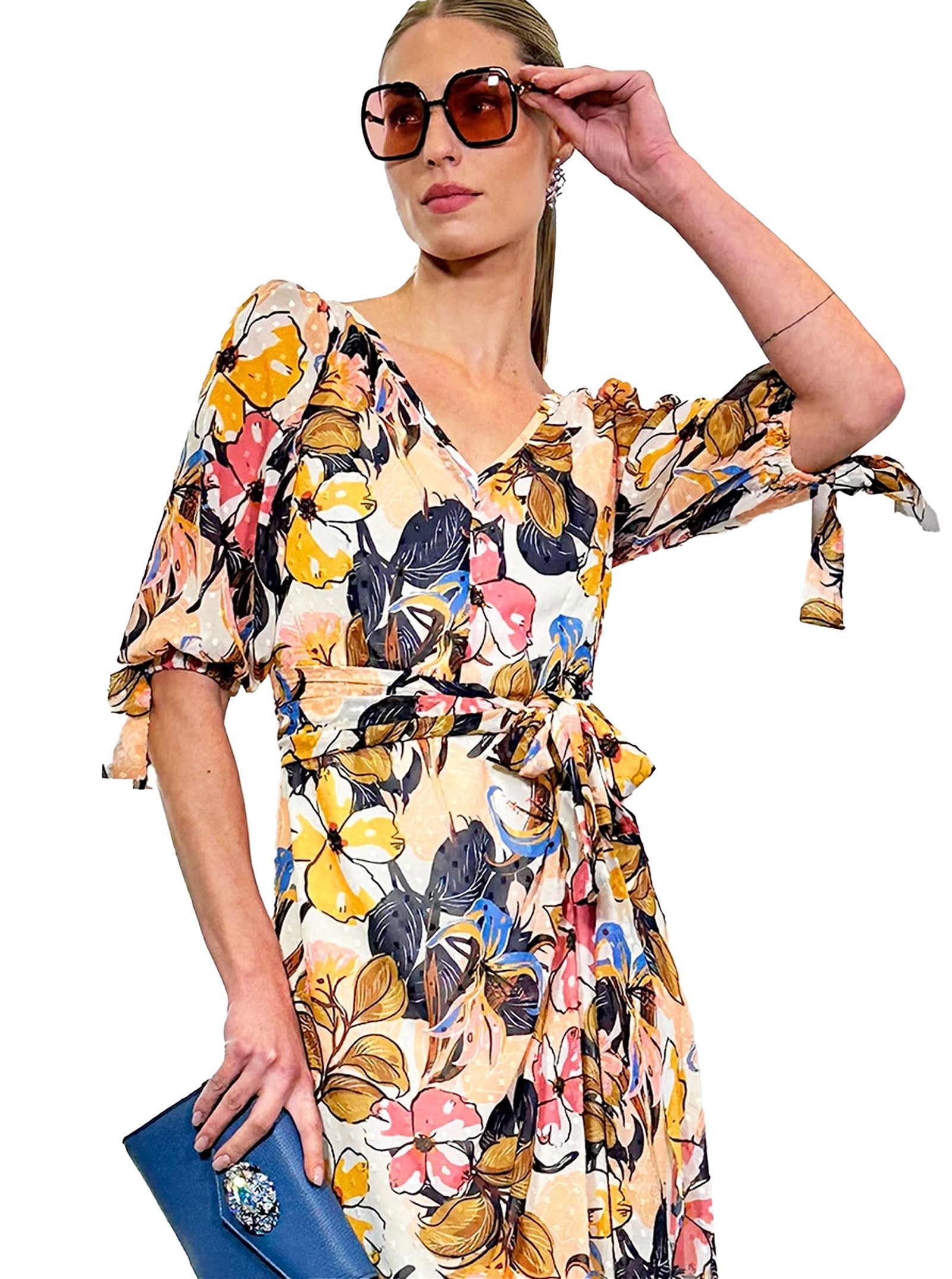 MIDI V DRESS PLUMETI PAREO