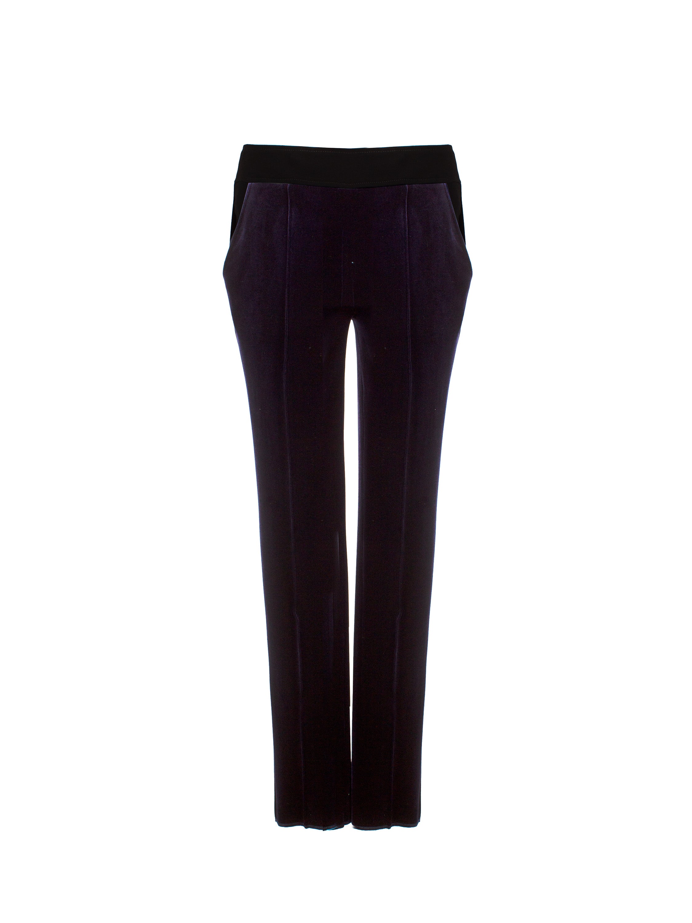 VELVET SKINNY PANTS