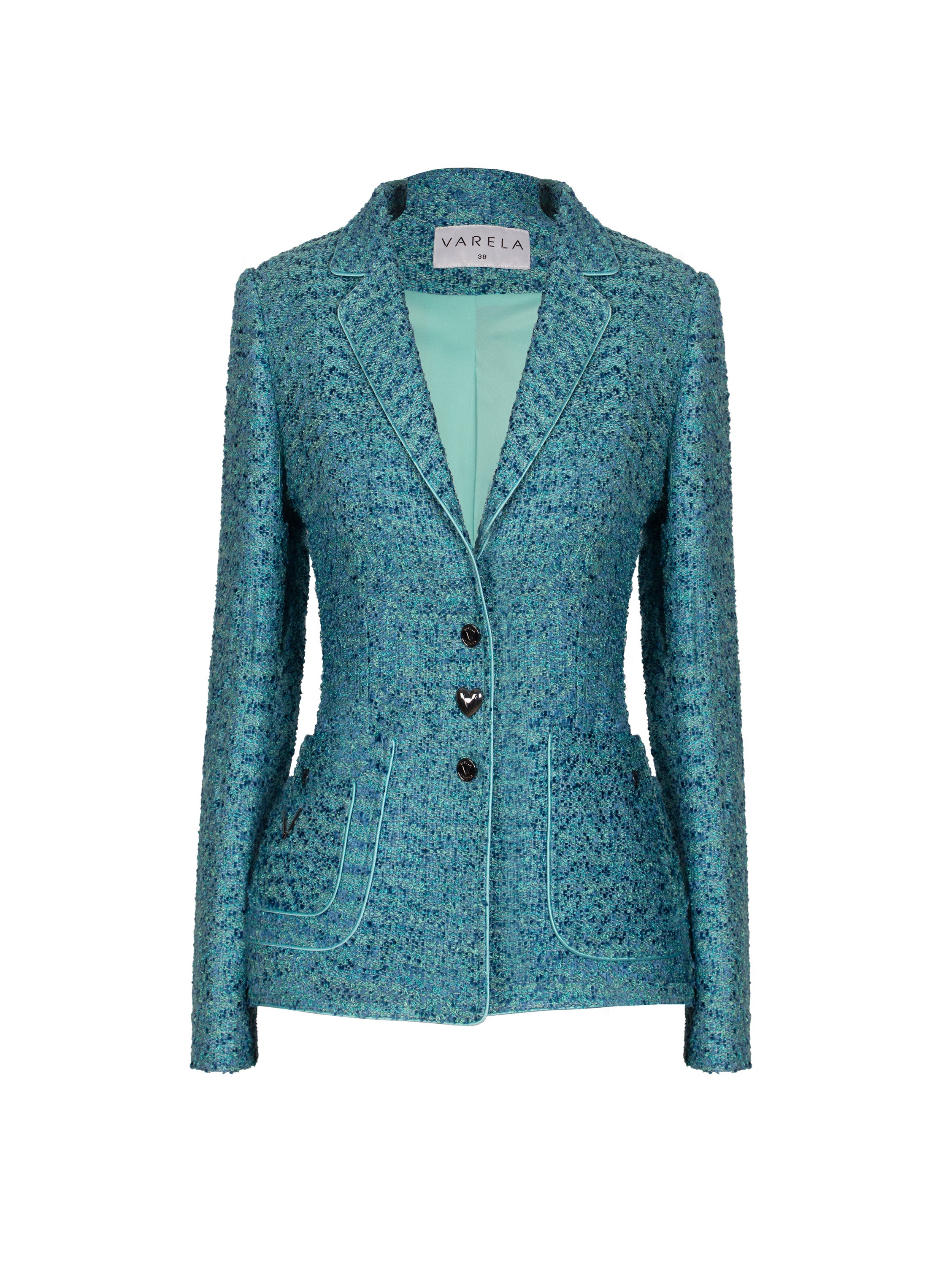 CHAQUETA SASTRE TWEED GALON