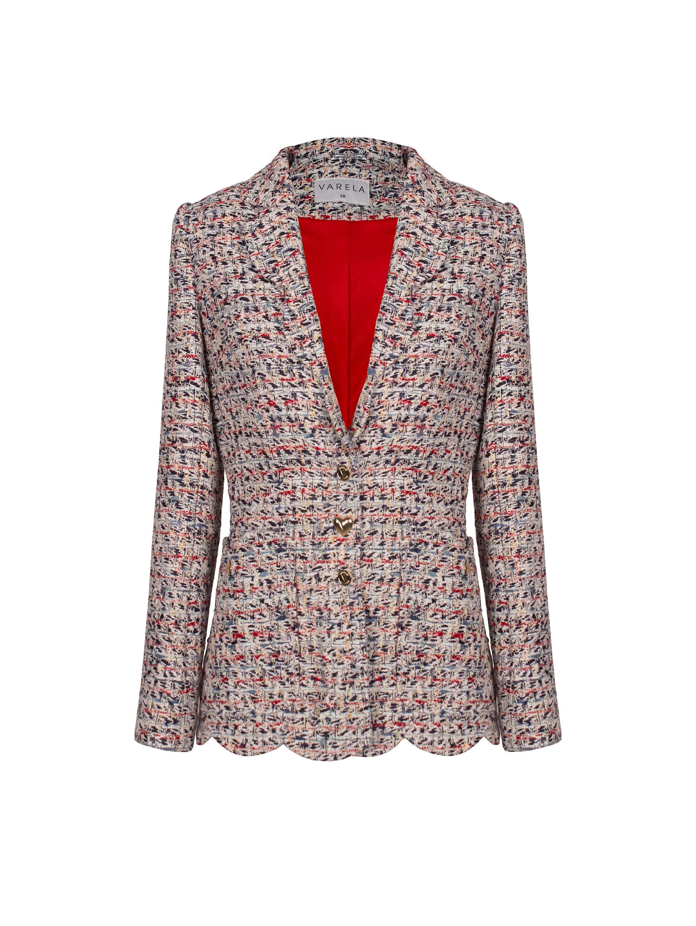 CHAQUETA TWEED PETALOS