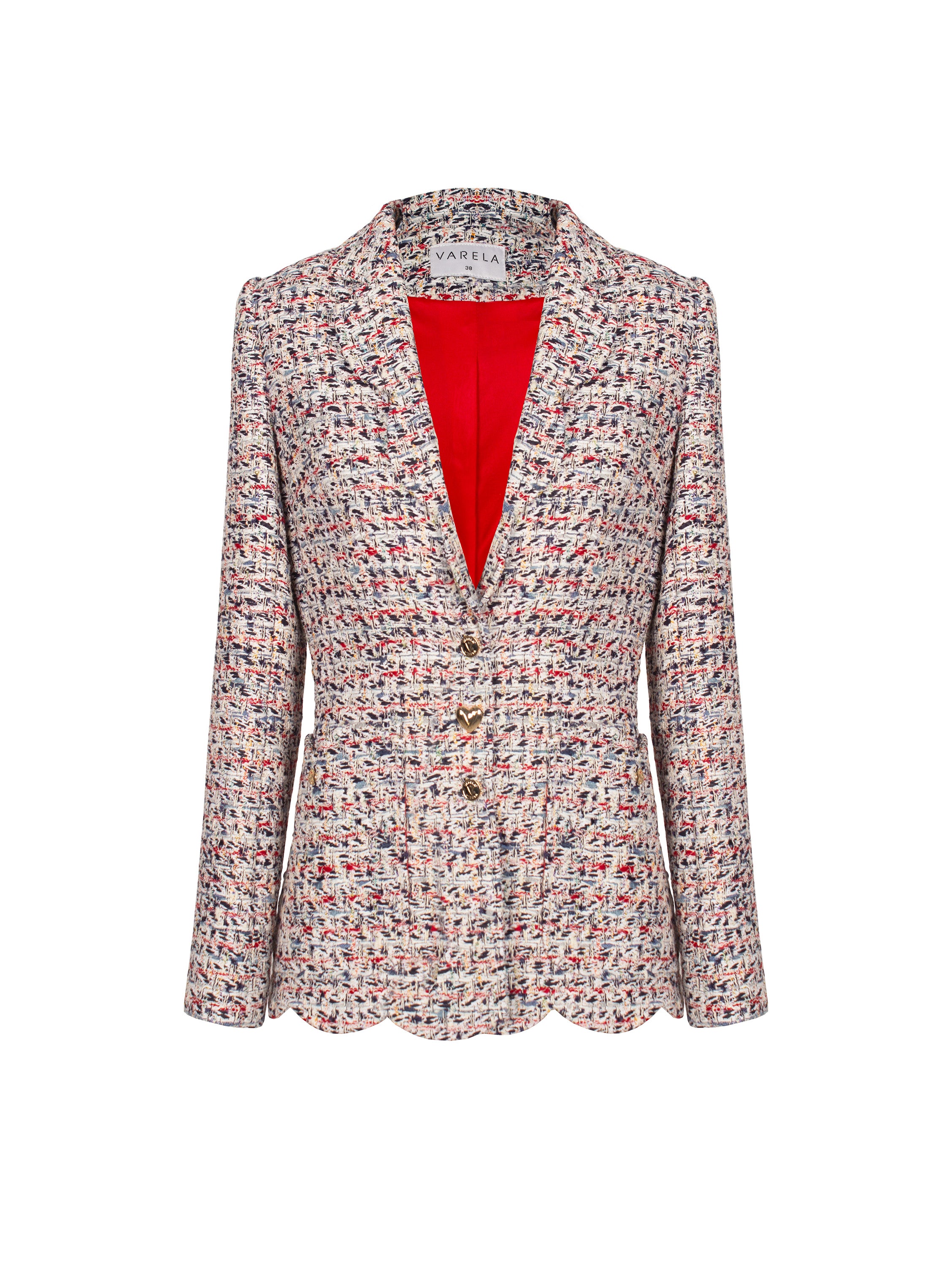CHAQUETA TWEED PETALOS