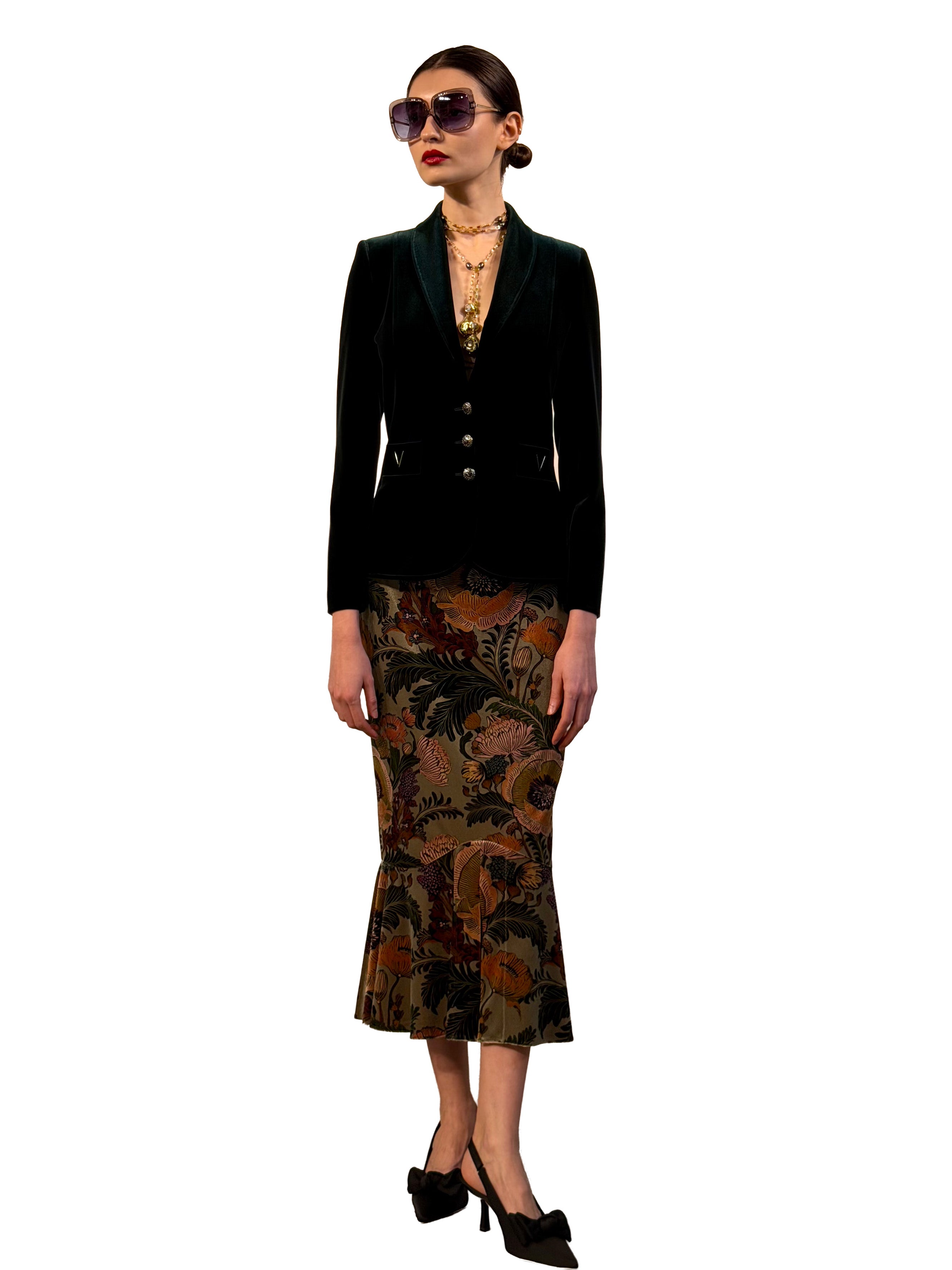 VELVET SMOKING JACKET