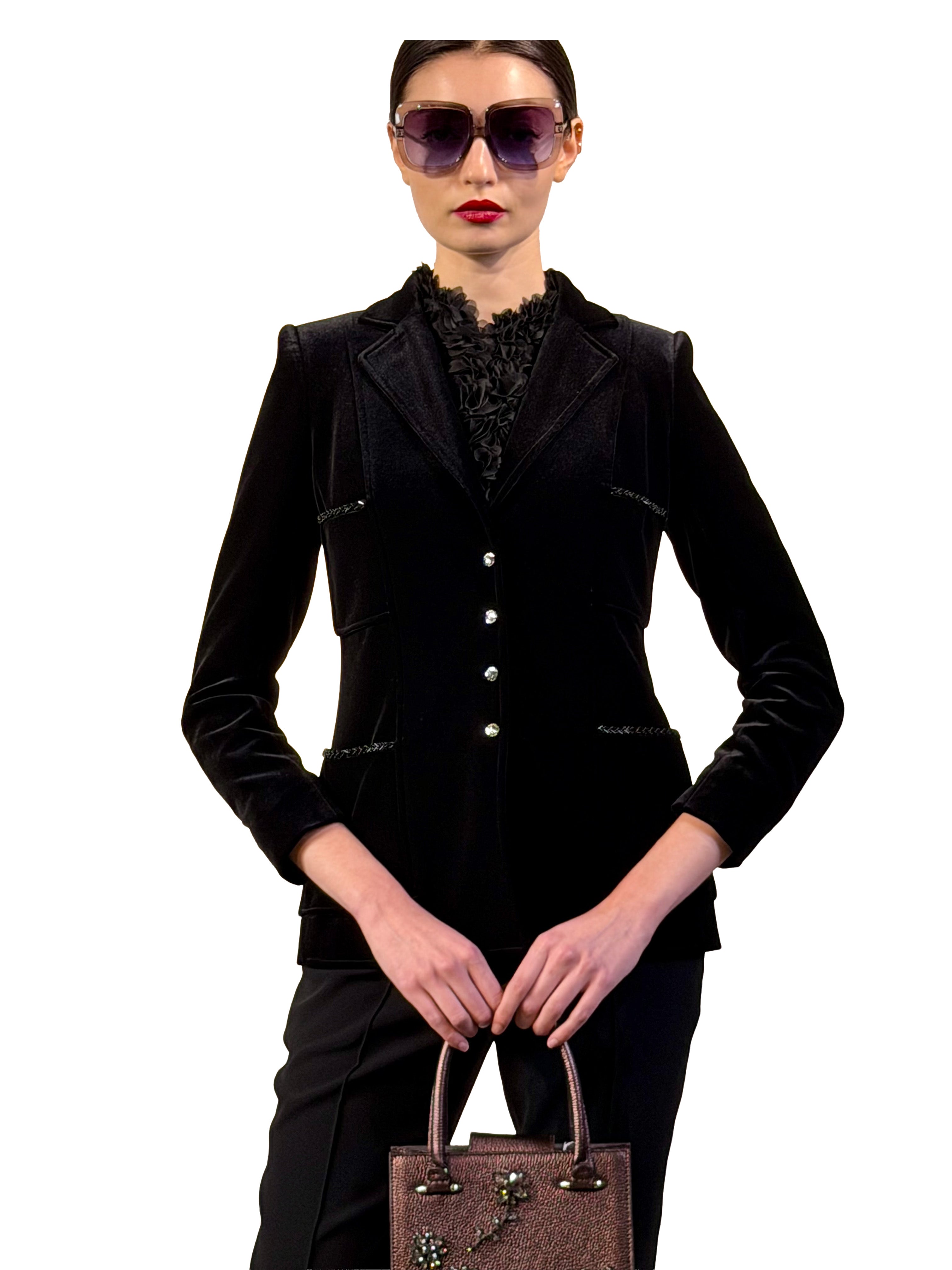 L'ANGE VELVET SMOKING JACKET