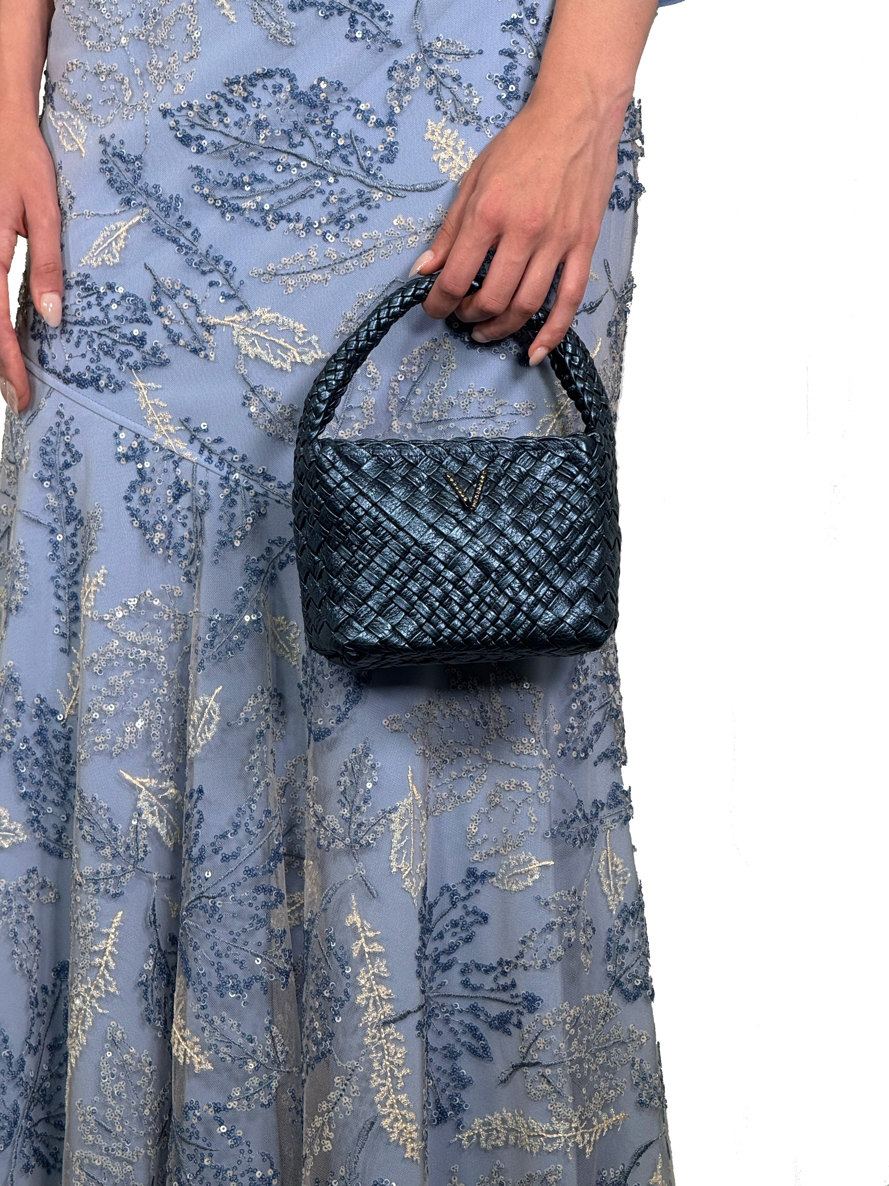 FALDA MAXI VOLANTES TUL BORDADA