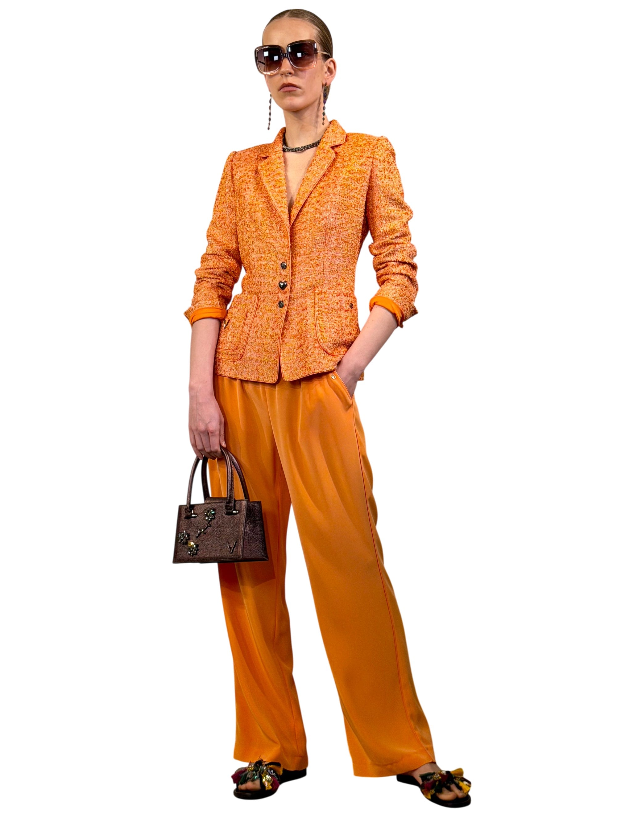 CHAQUETA SASTRE TWEED GALON