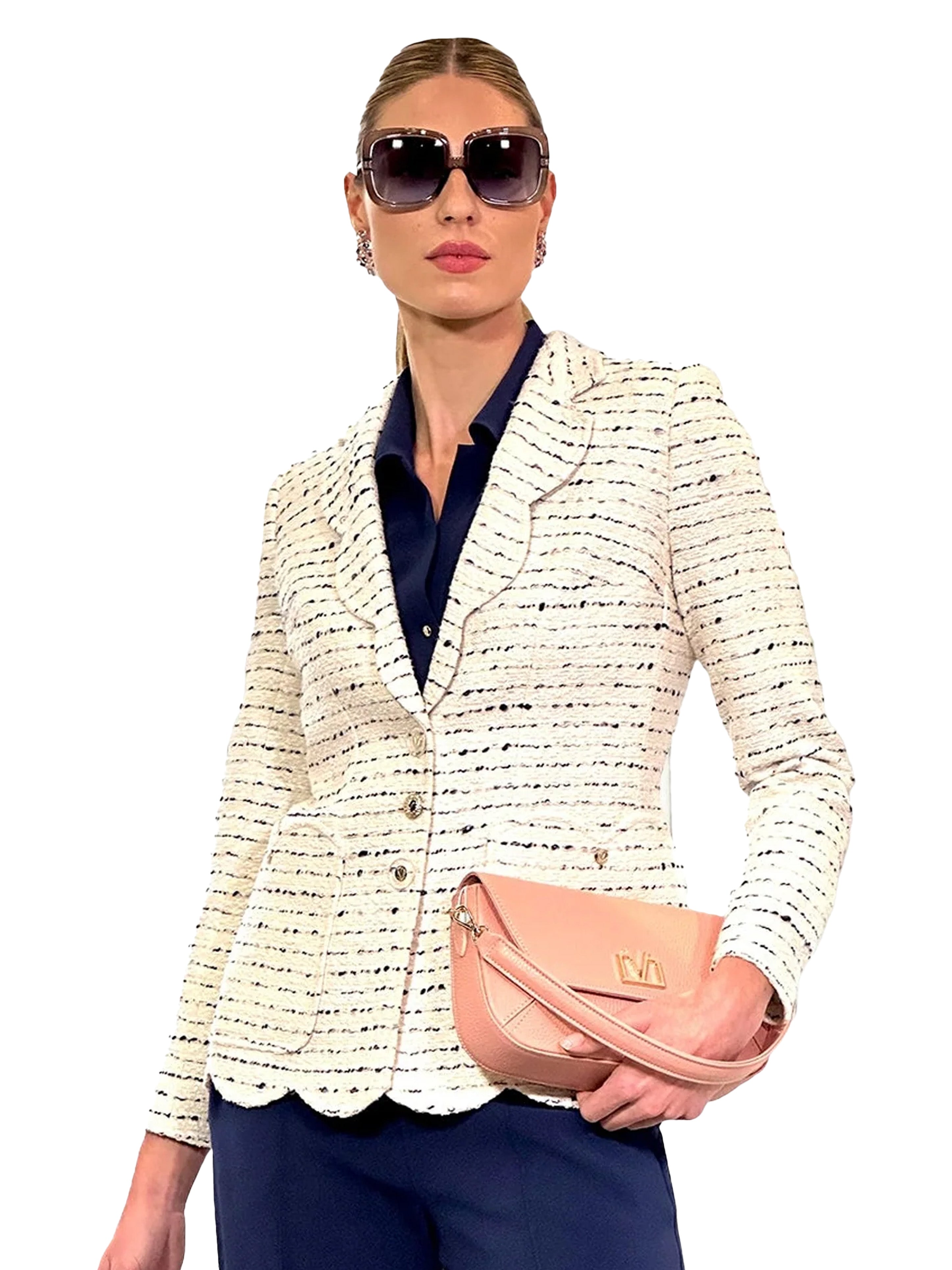 CHAQUETA SASTRE PETALOS TWEED