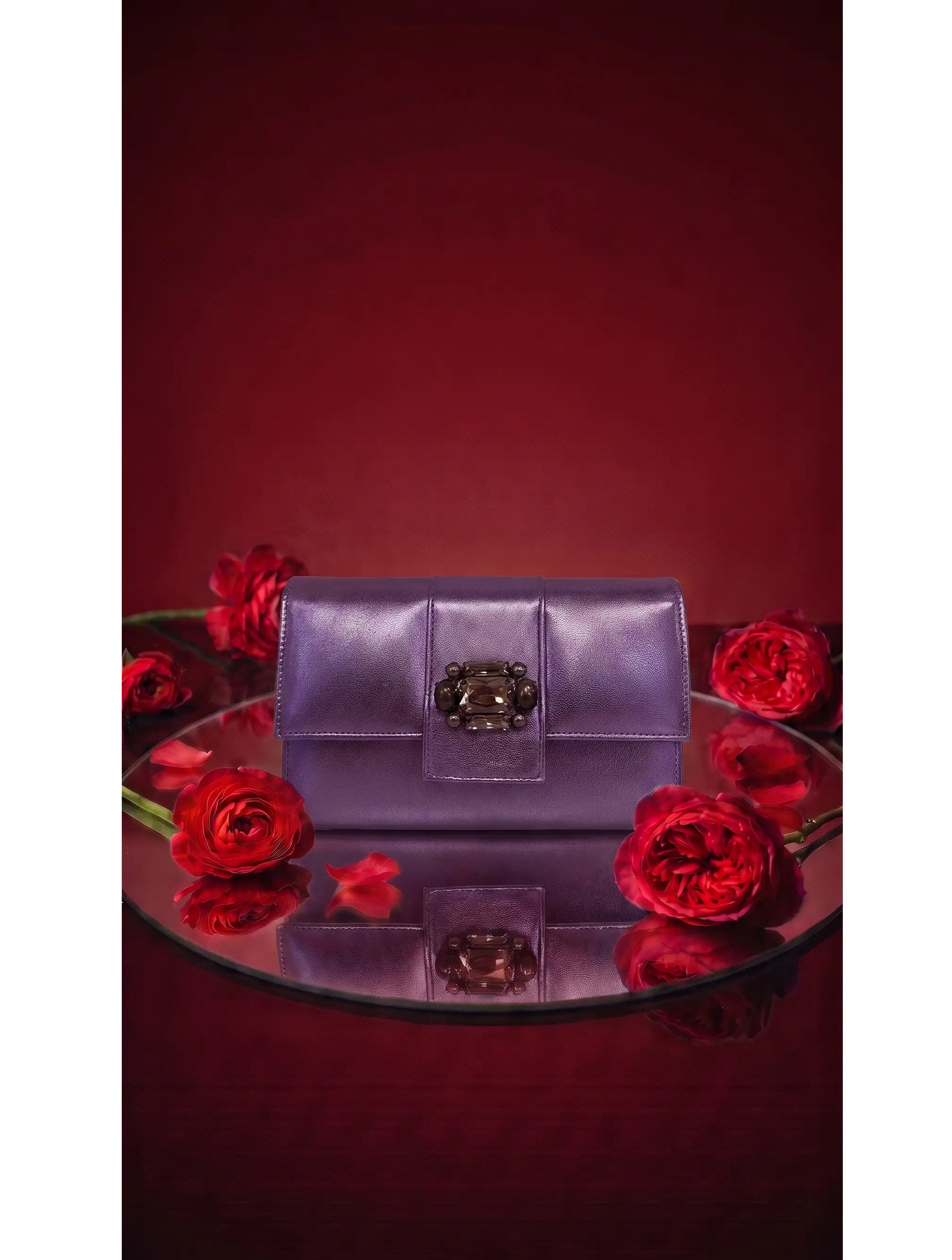 CLUTCH ECLAT BROCHE BAGUETTE