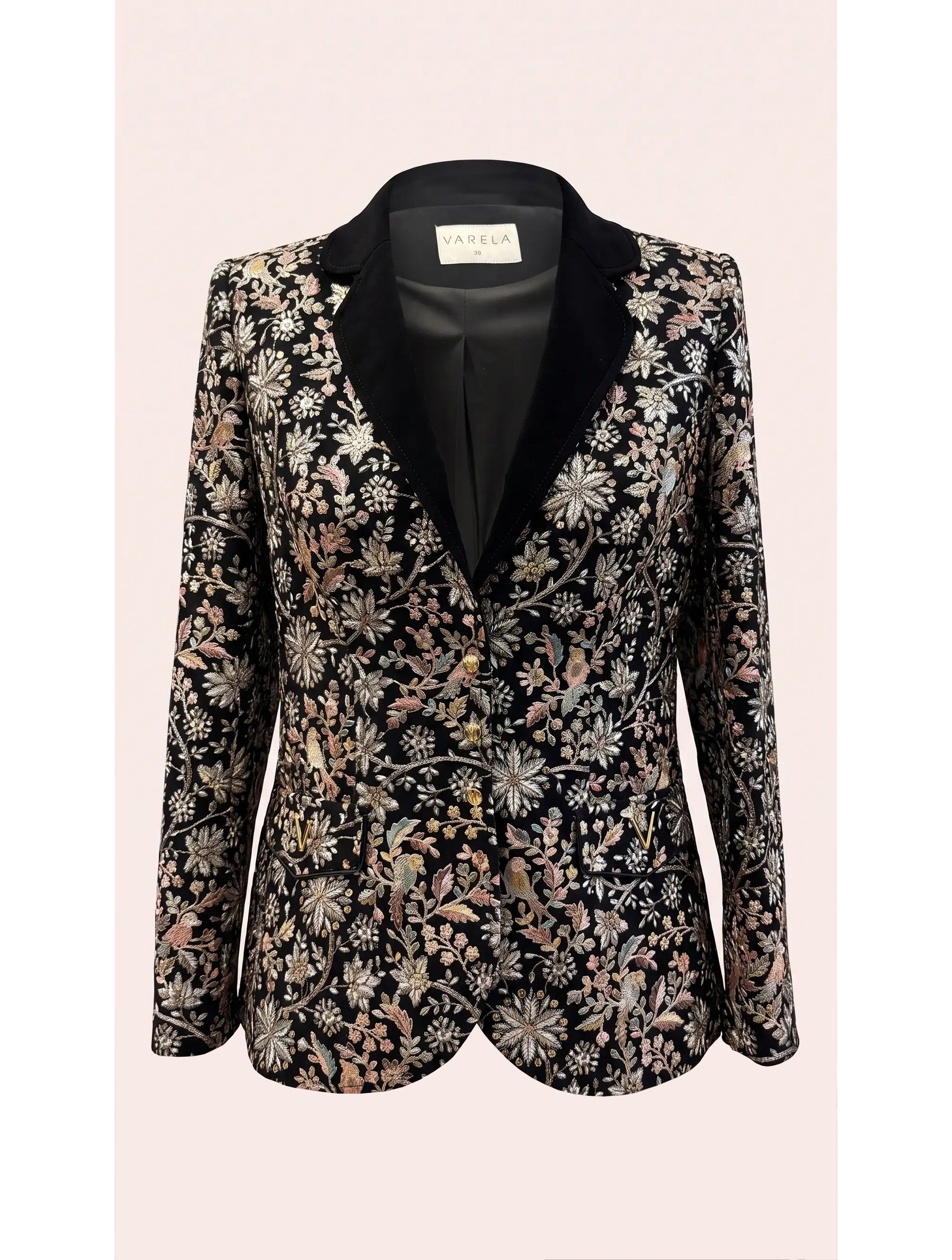 CHAQUETA SMOKING BORDADA VELVET