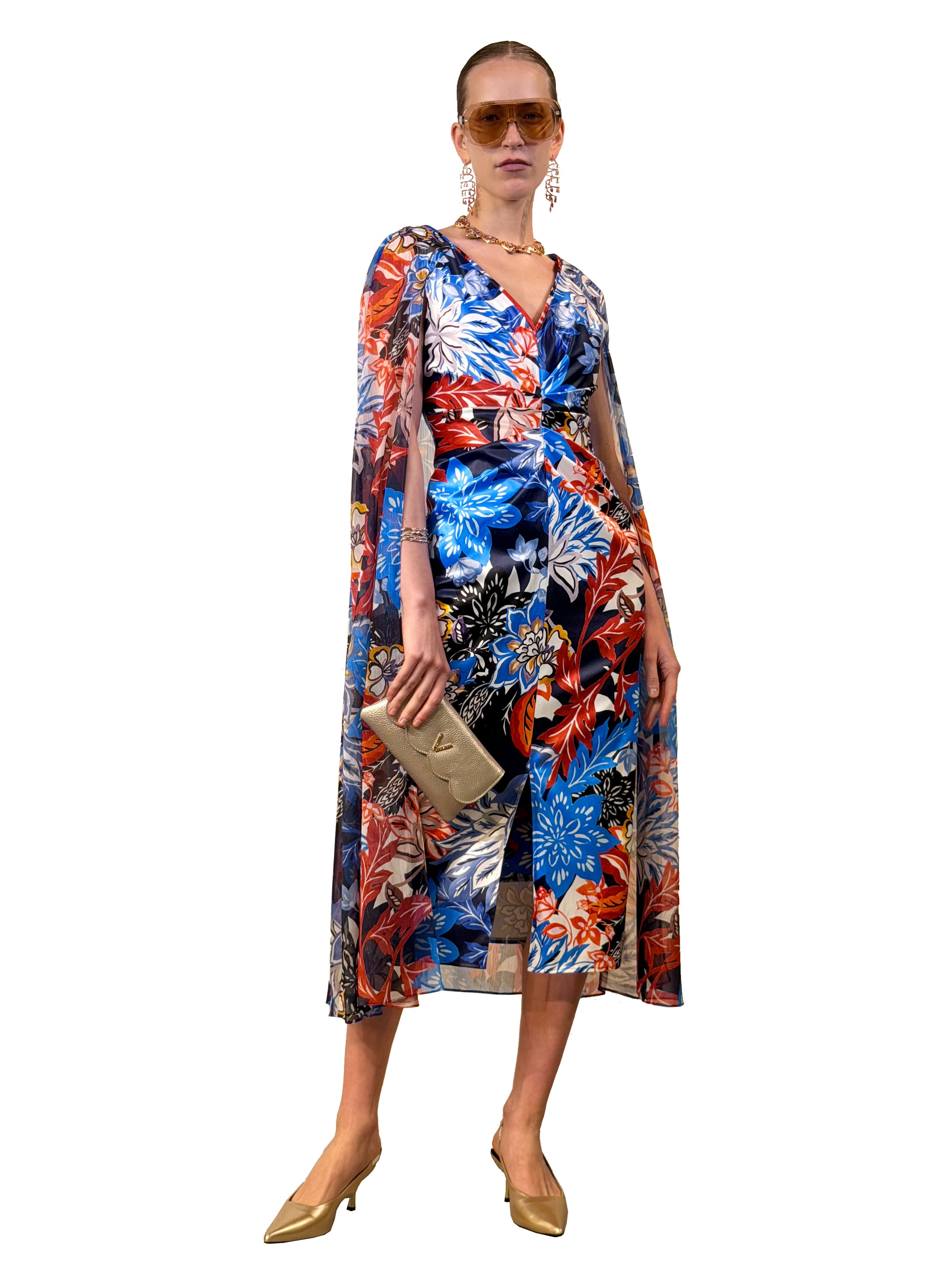 VESTIDO MIDI VIENA CAPA ESTAMPADO