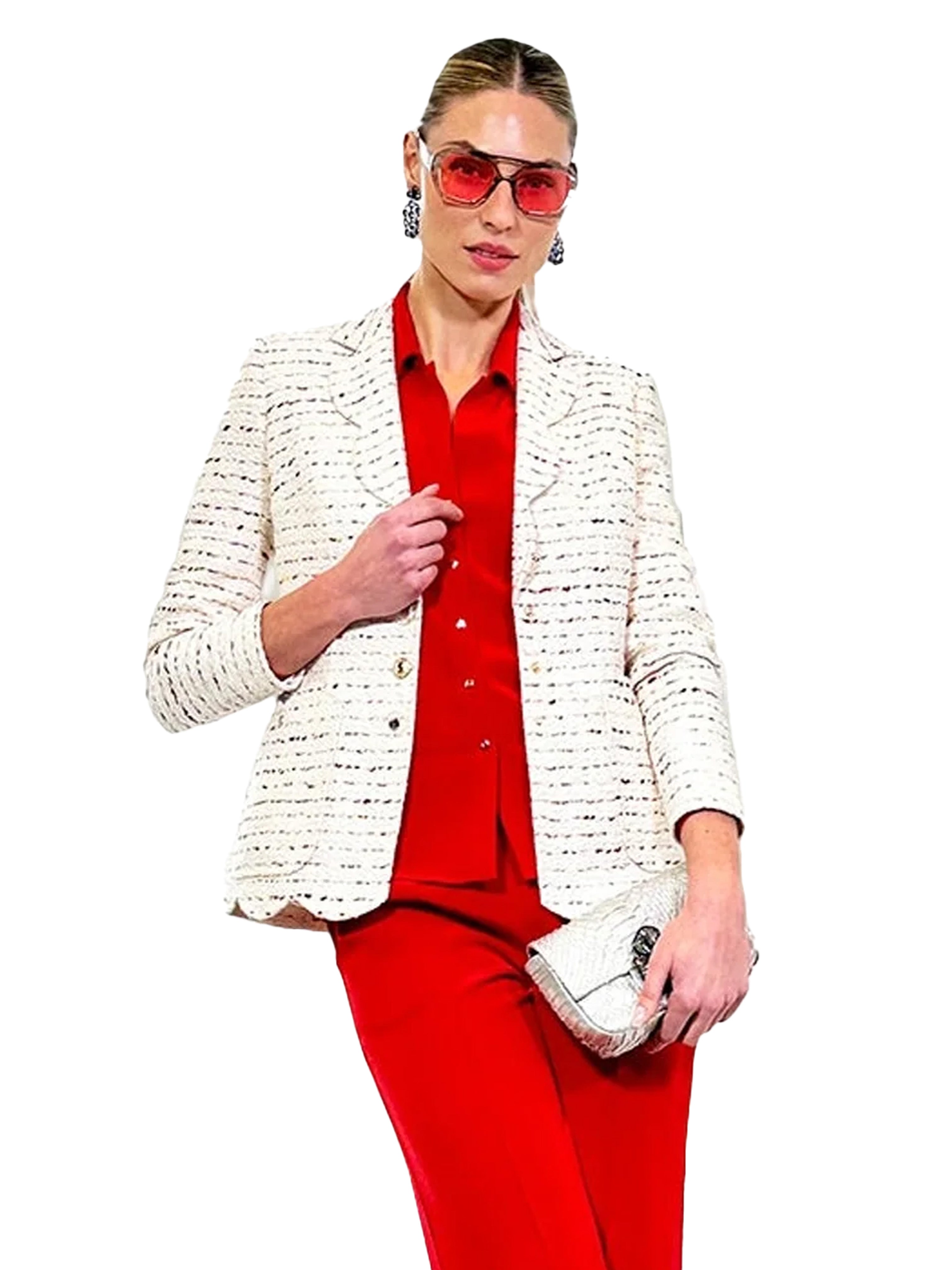 CHAQUETA SASTRE PETALOS TWEED