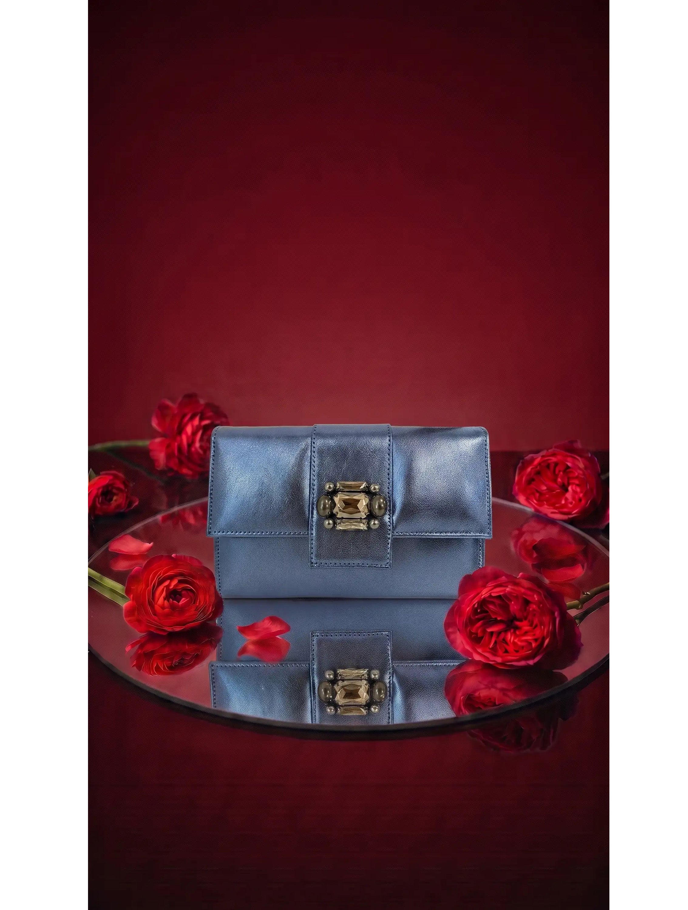 CLUTCH ECLAT BROCHE BAGUETTE