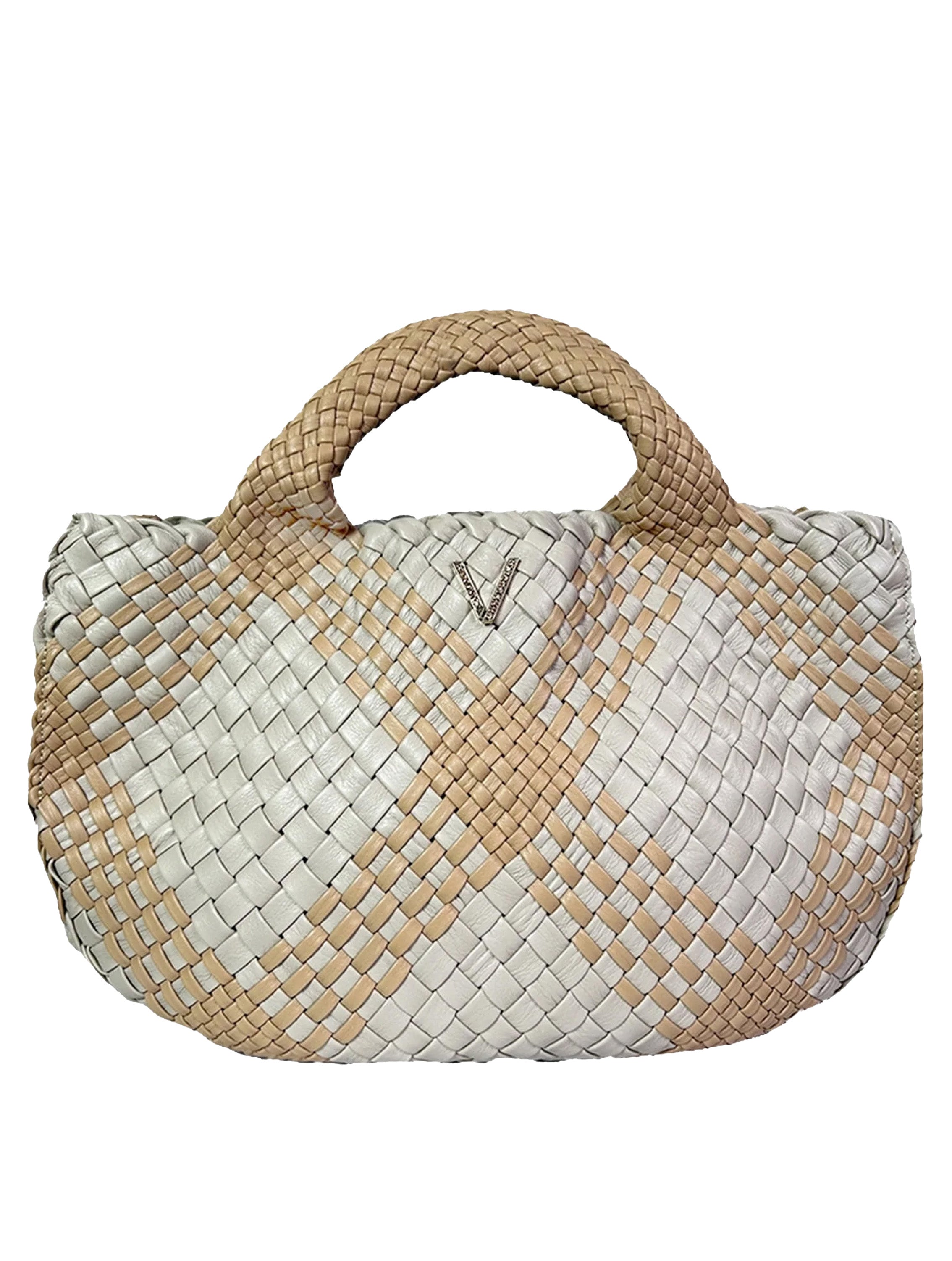 THE V BRAIDED TOTE