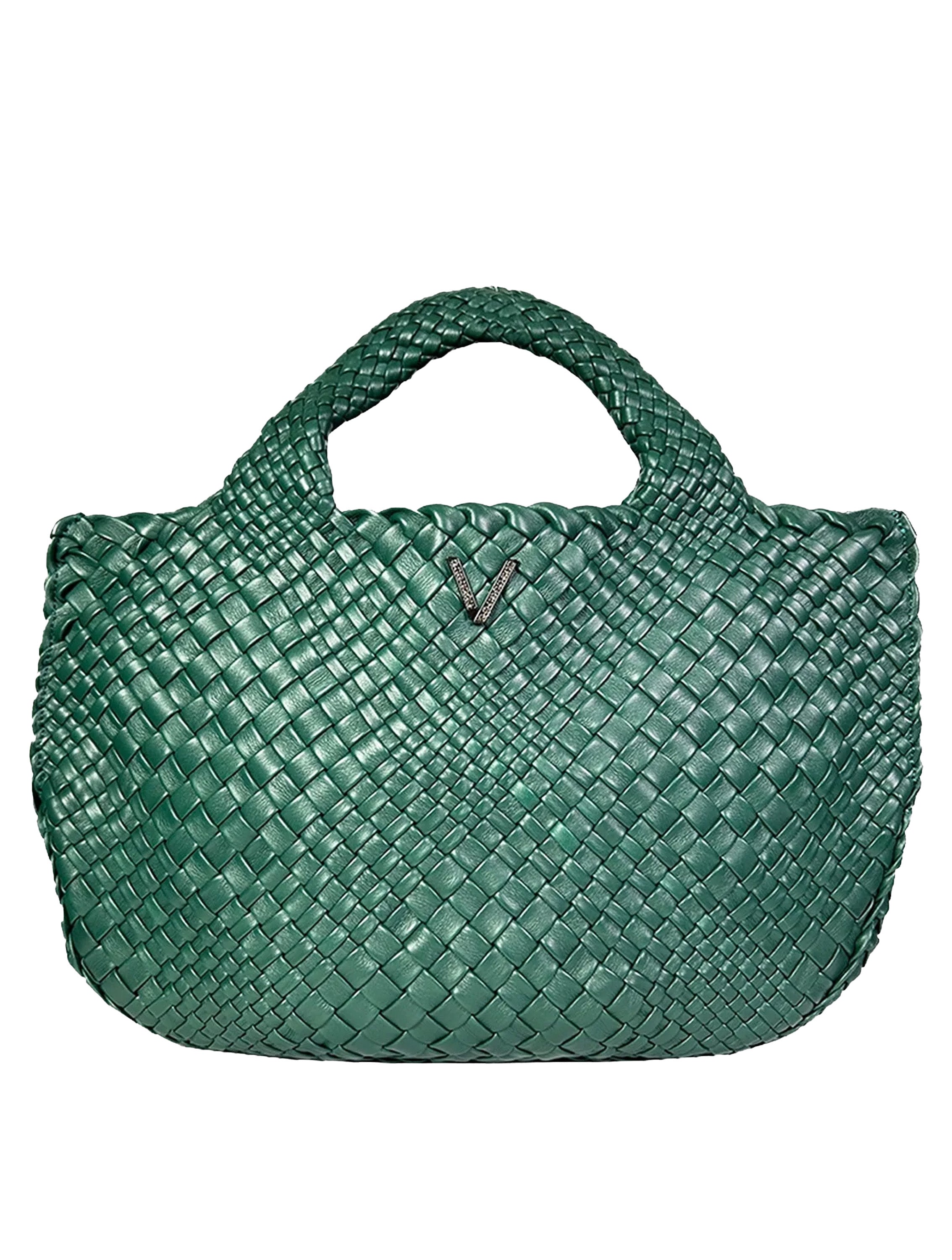 THE V BRAIDED TOTE