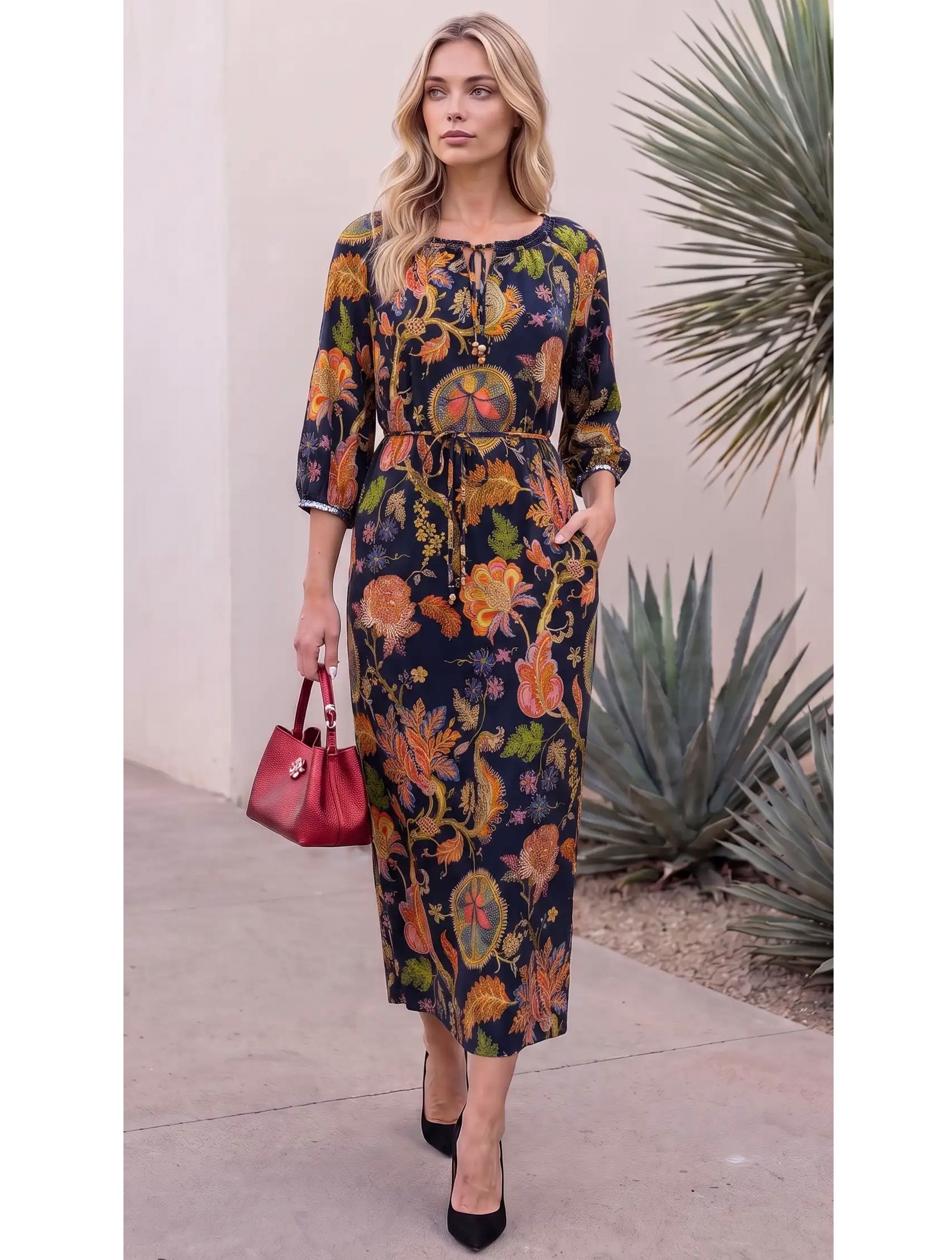 COOPER VELVET MIDI DRESS