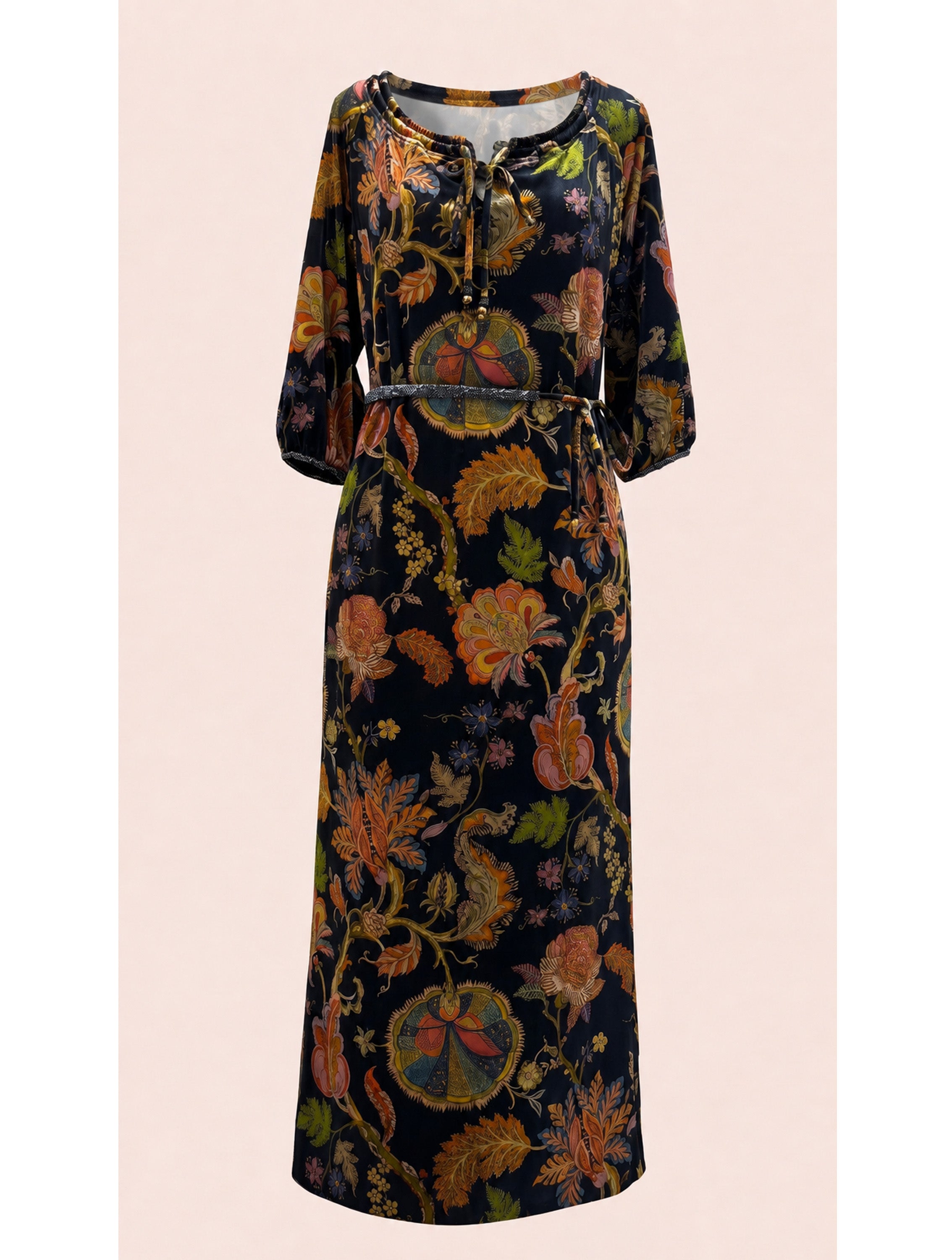 COOPER VELVET MIDI DRESS
