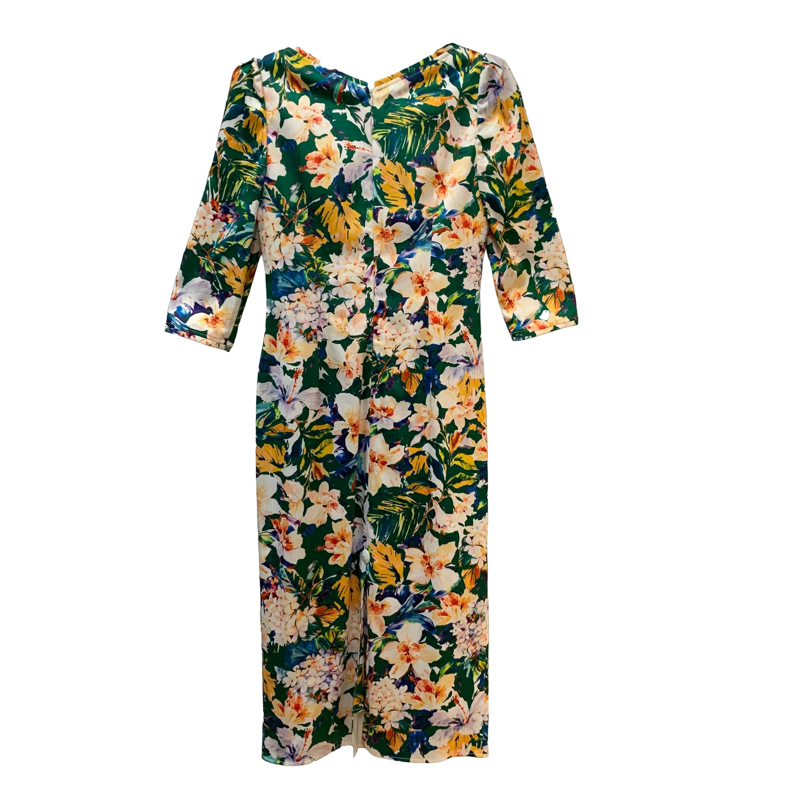 VESTIDO MIDI JORDANIA ASIMETRICO ESTAMPADO