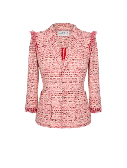 CHAQUETA PIJAMA TWEED PETALOS