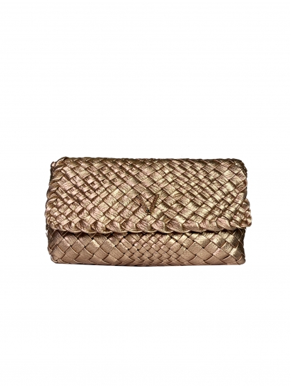 NEW MADISON V BRAIDED CLUTCH