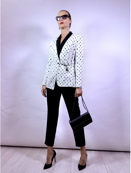 POLKA DOT CREPE JACKET