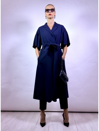 CREPE MIDI COAT