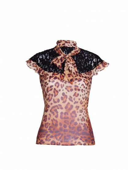 TUNIC GEORGETTE LEOPARD