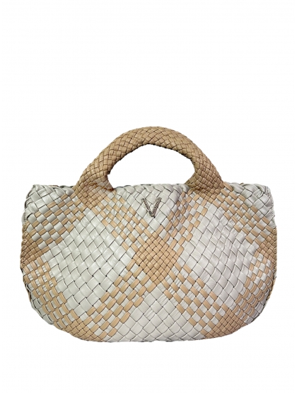 THE V BRAIDED TOTE