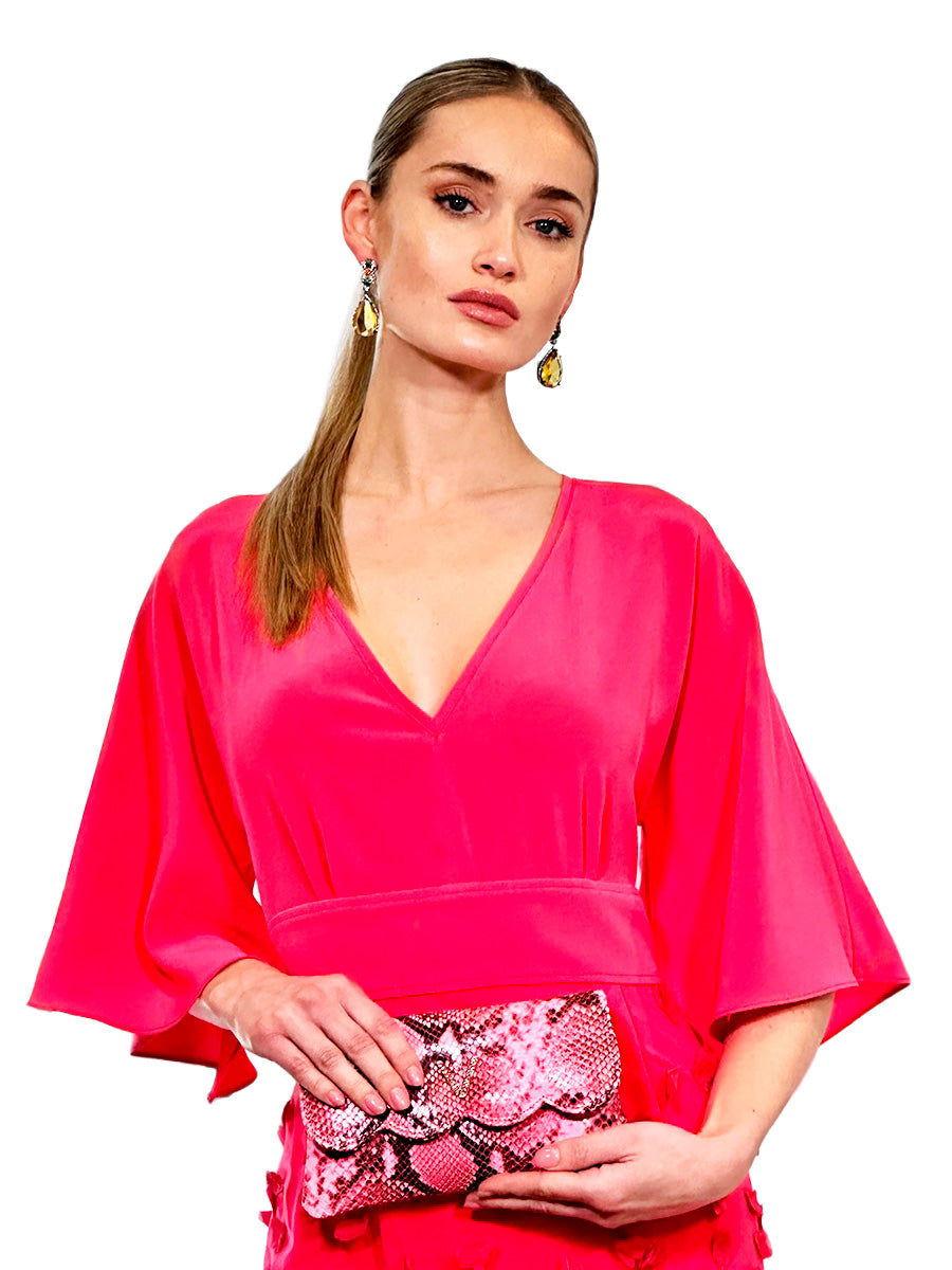 BUTTERFLY PETAL MIDI DRESS