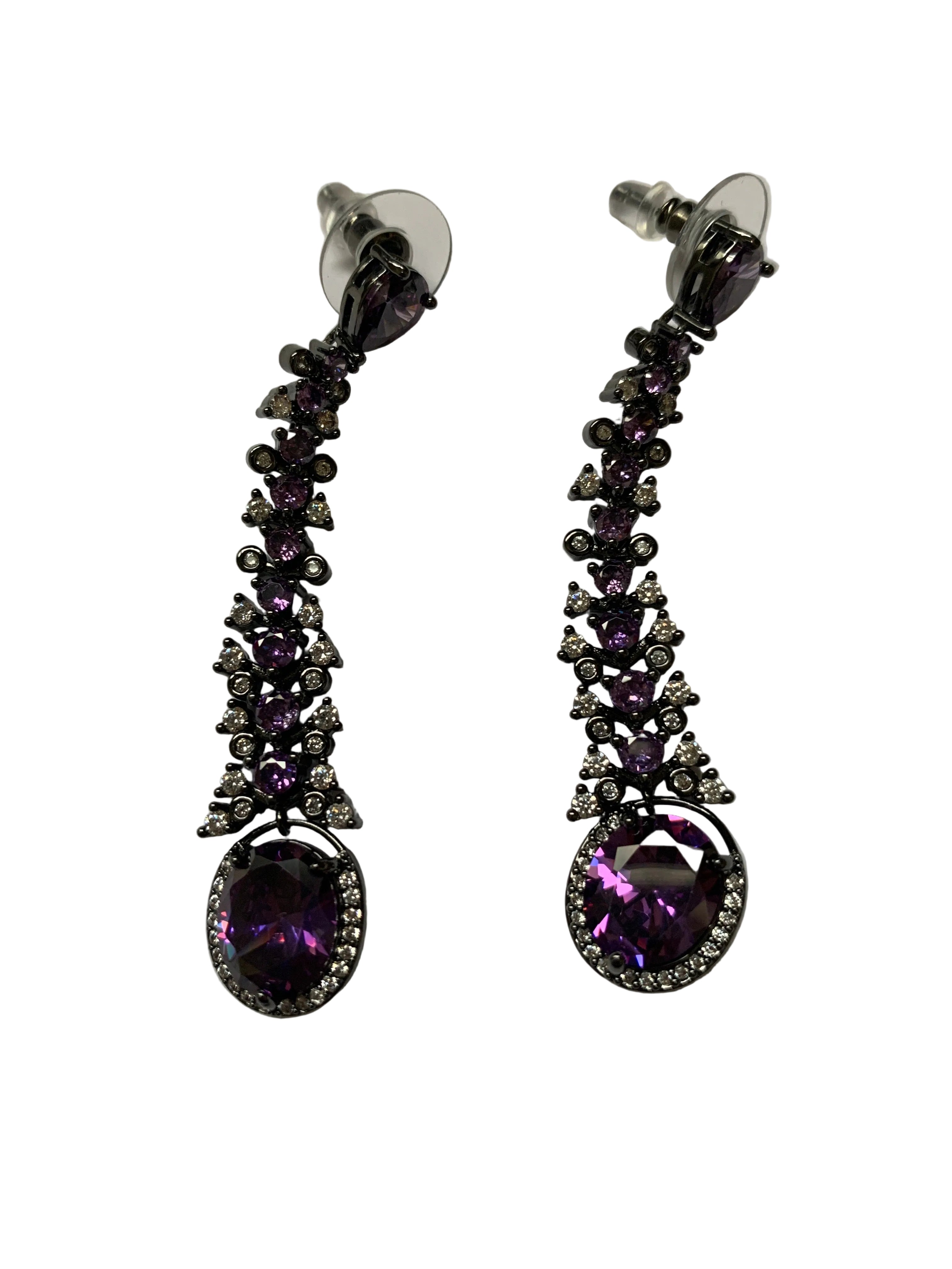 Pendiente Racimo Cristal