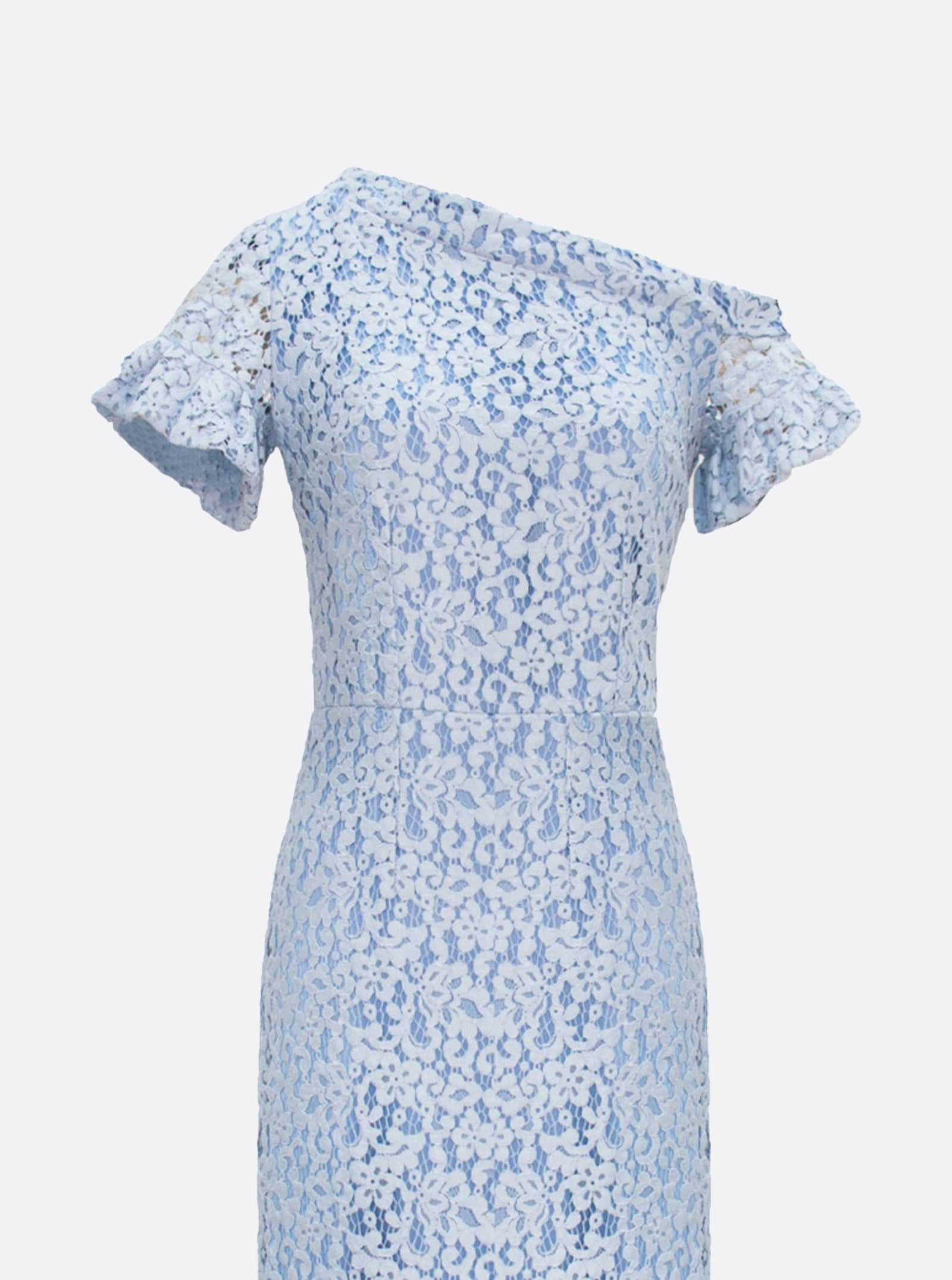 VESTIDO LAPIZ ENCAJE LARGO