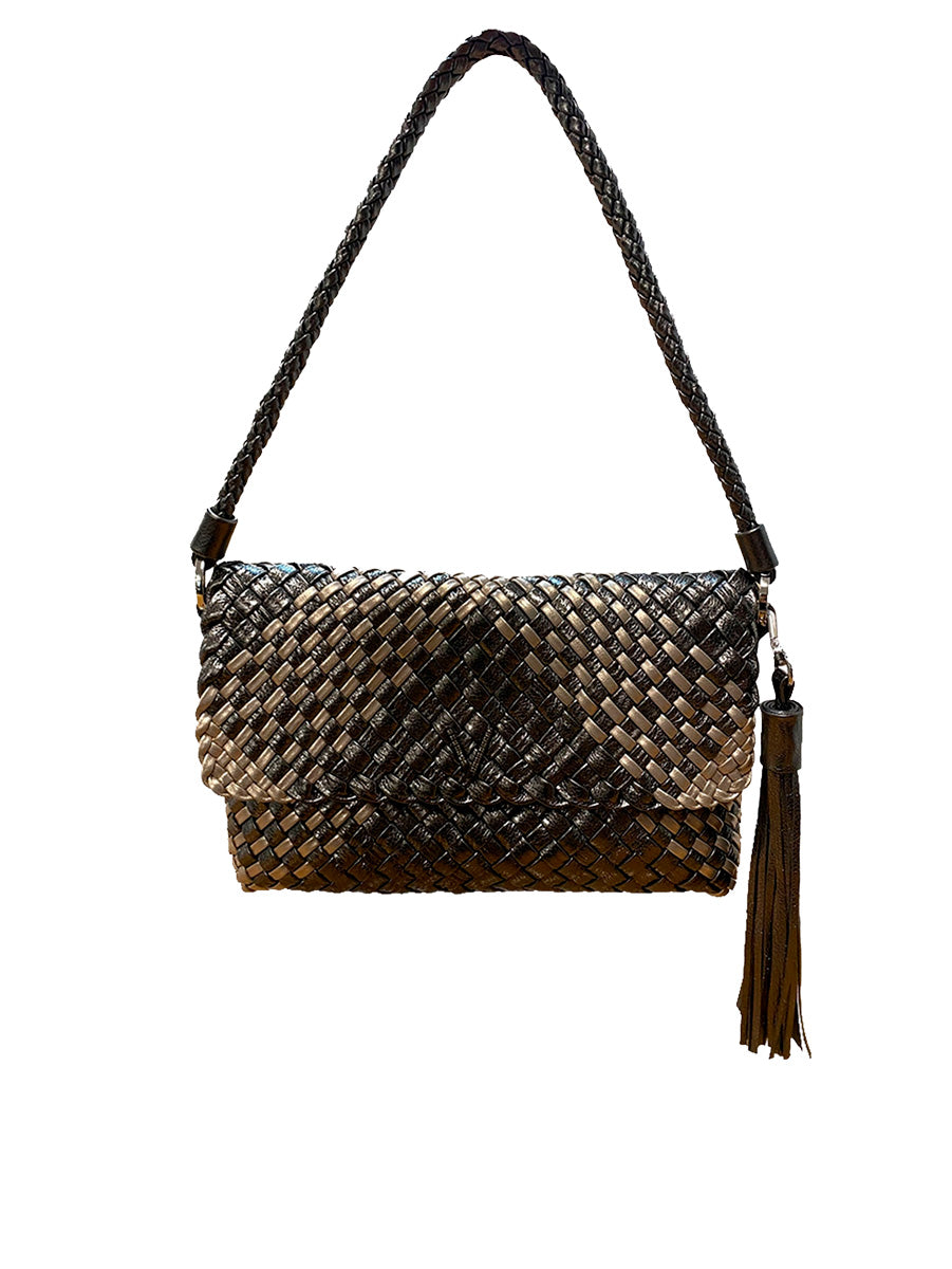 MADISON V BRAIDED CLUTCH