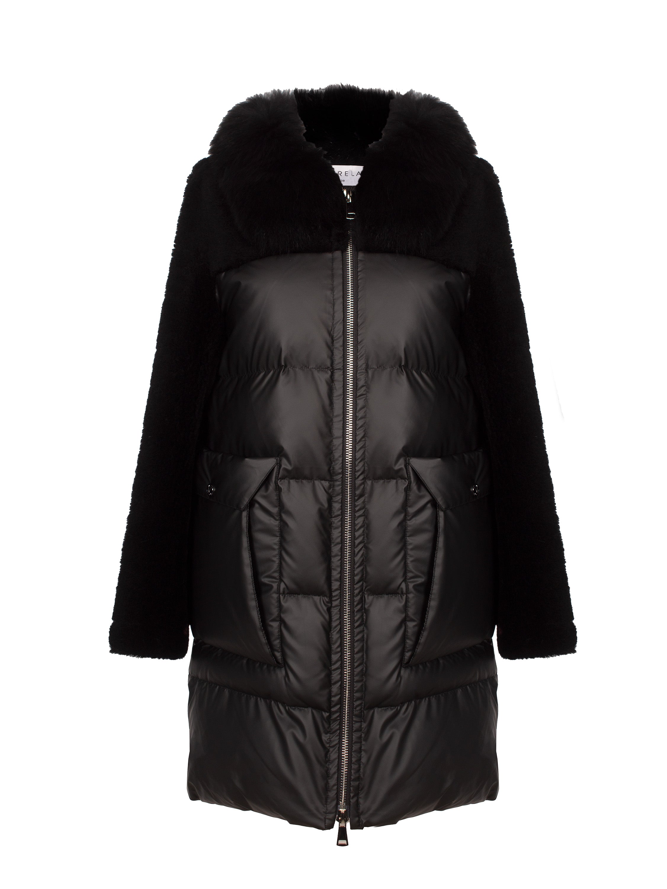 TECHNICAL WOOL AND FOX COAT