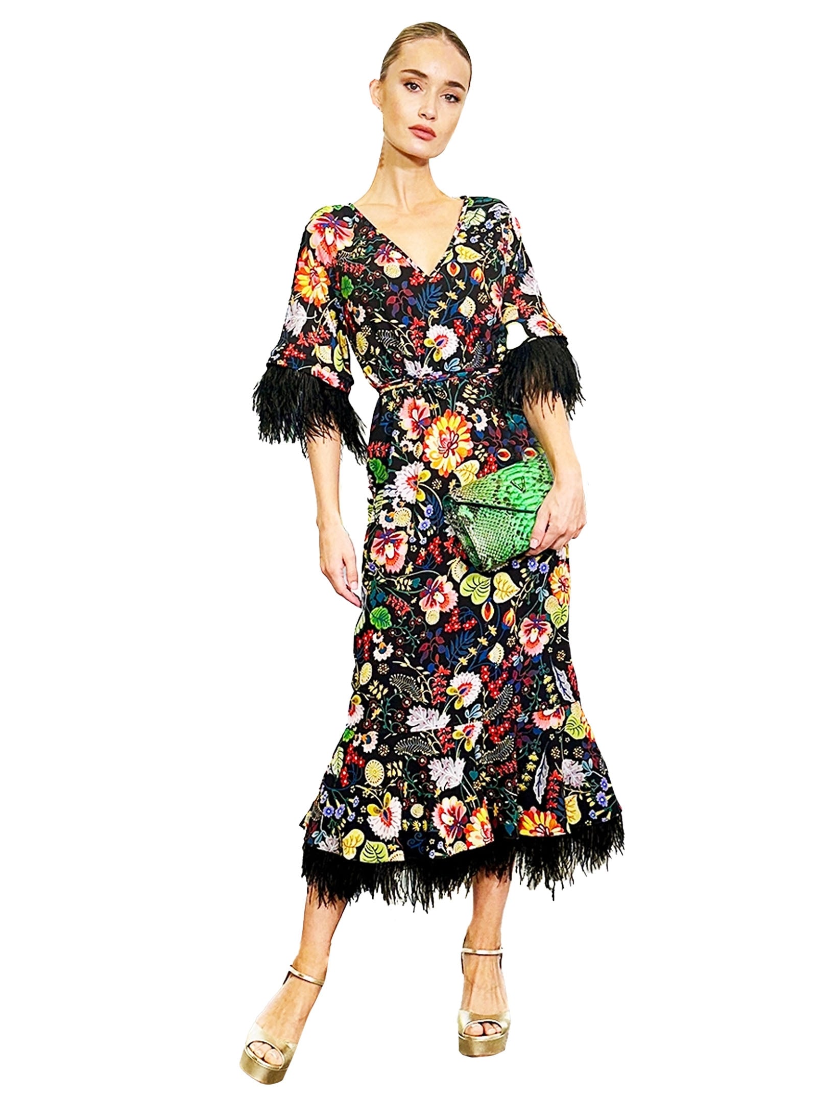 DRESS 60 BUTTERFLY FEATHERS