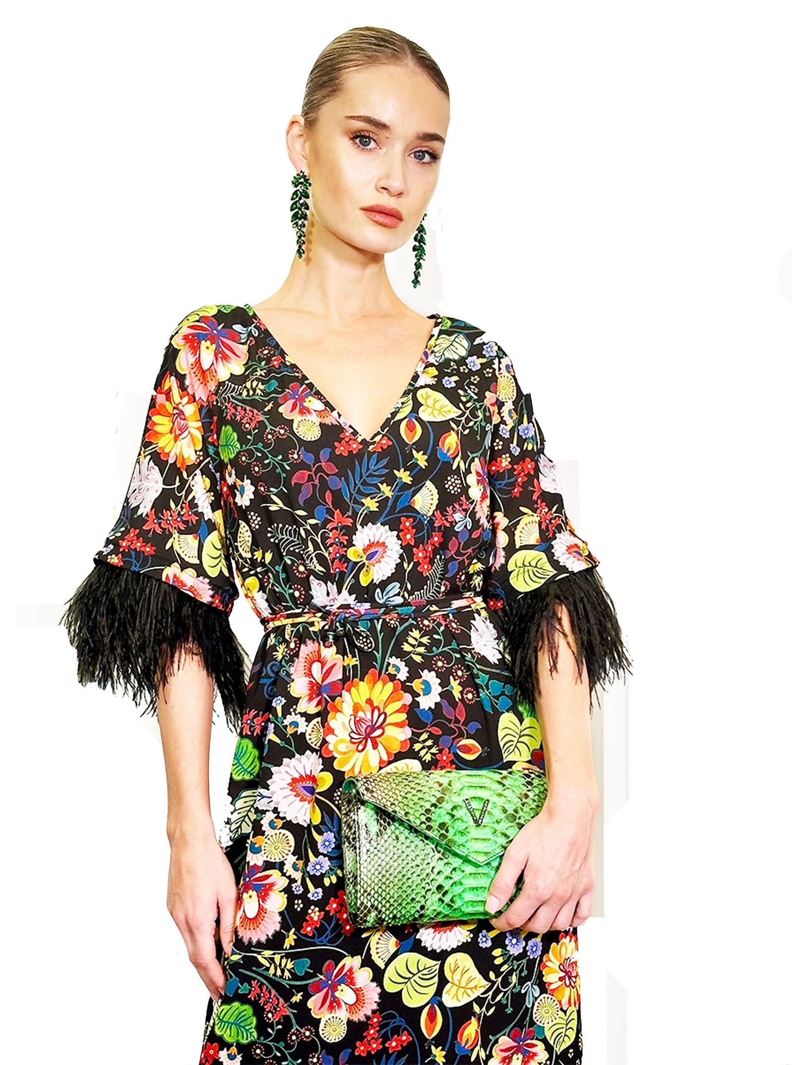 DRESS 60 BUTTERFLY FEATHERS