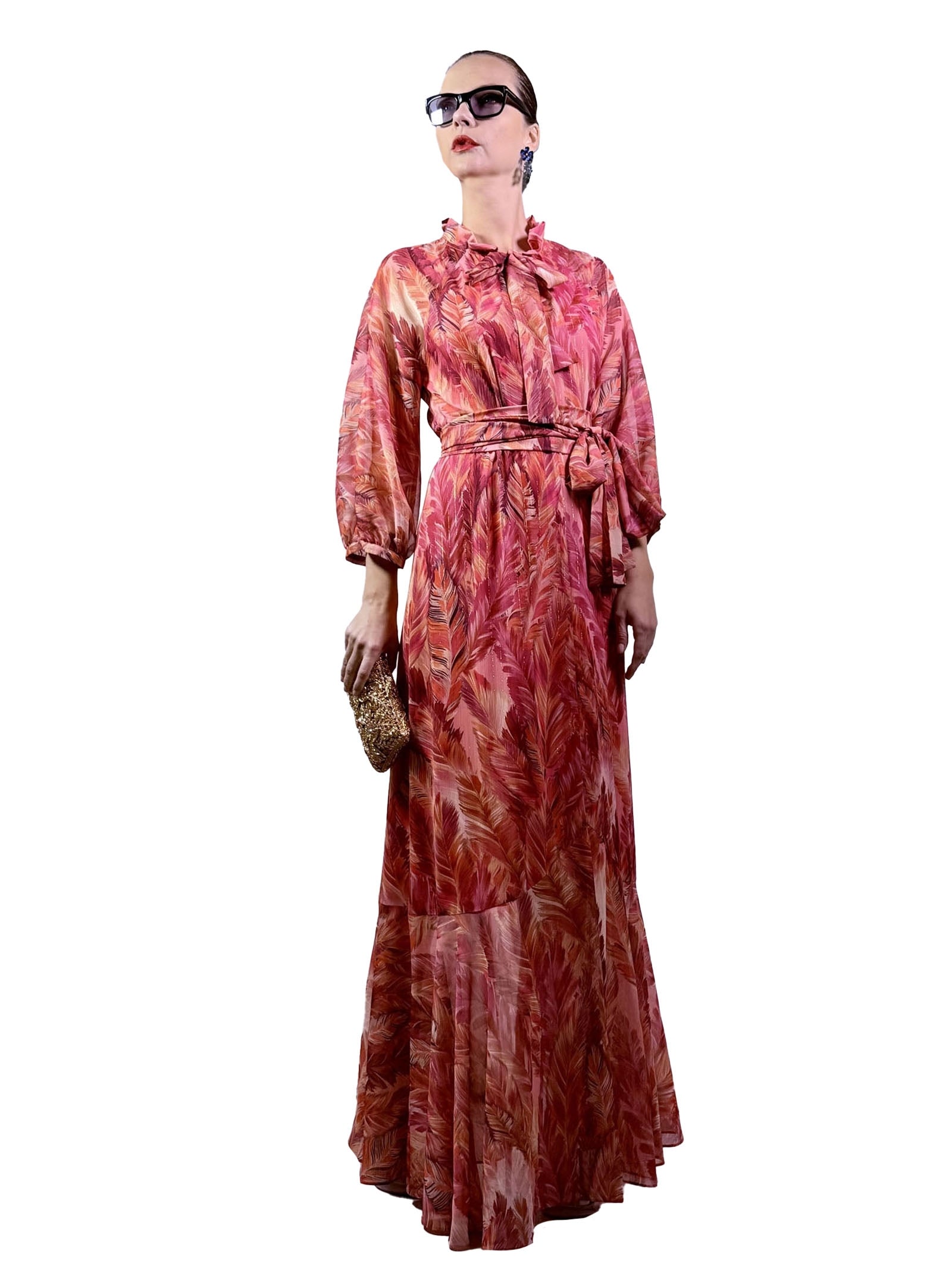 PRINTED PIRATE LONG DRESS