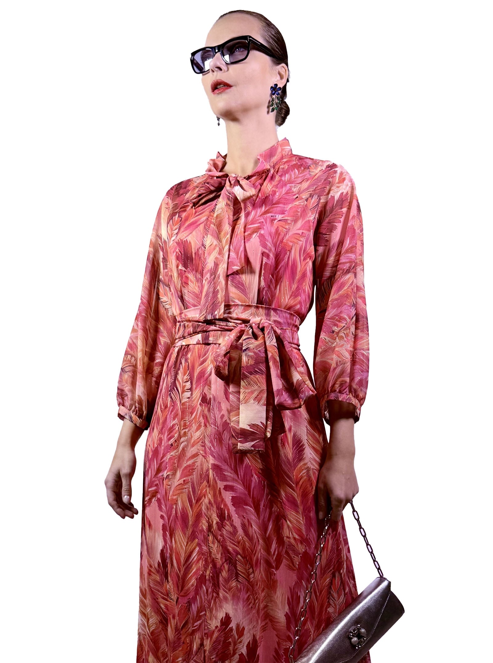 PRINTED PIRATE LONG DRESS