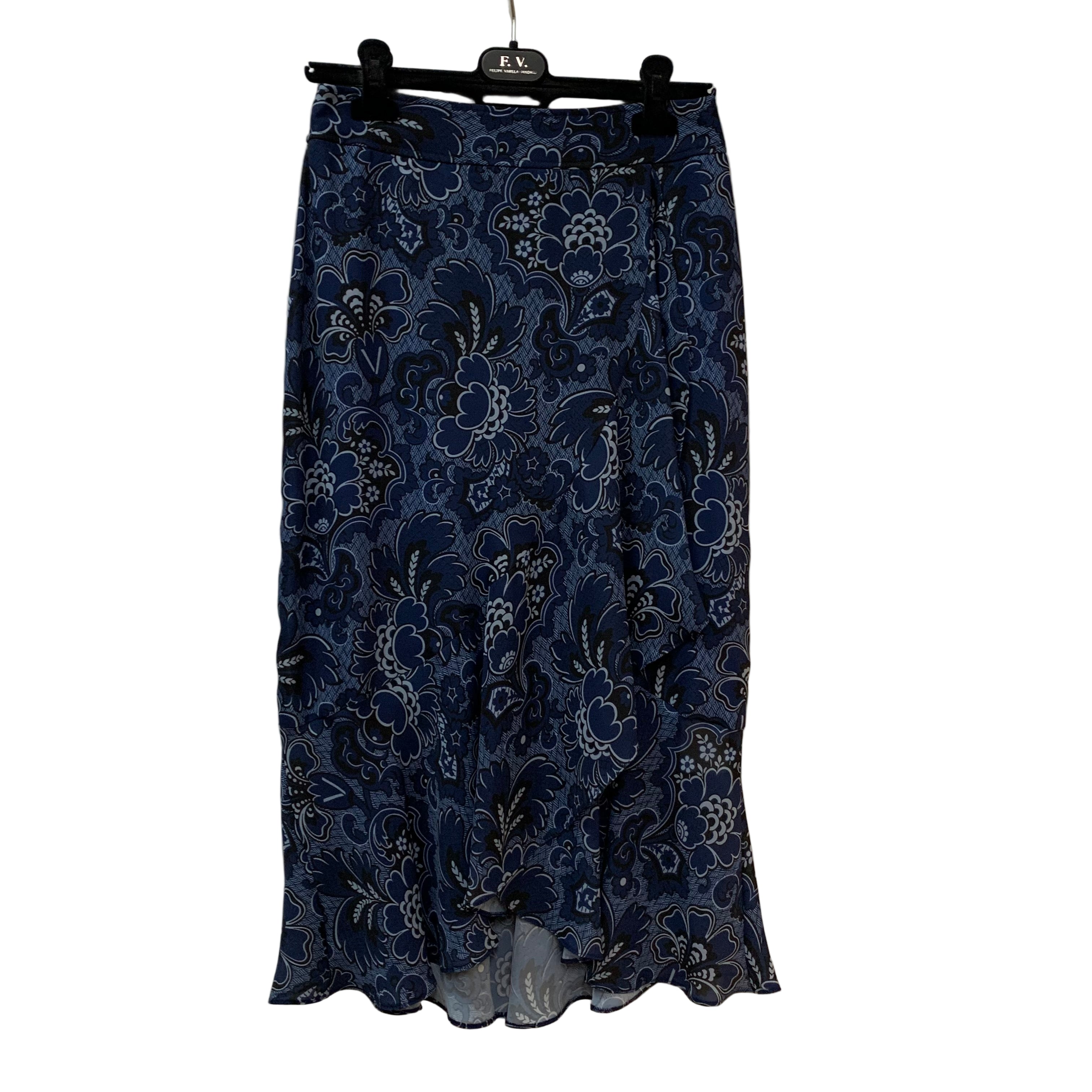 PRINTED PAREO MIDI SKIRT