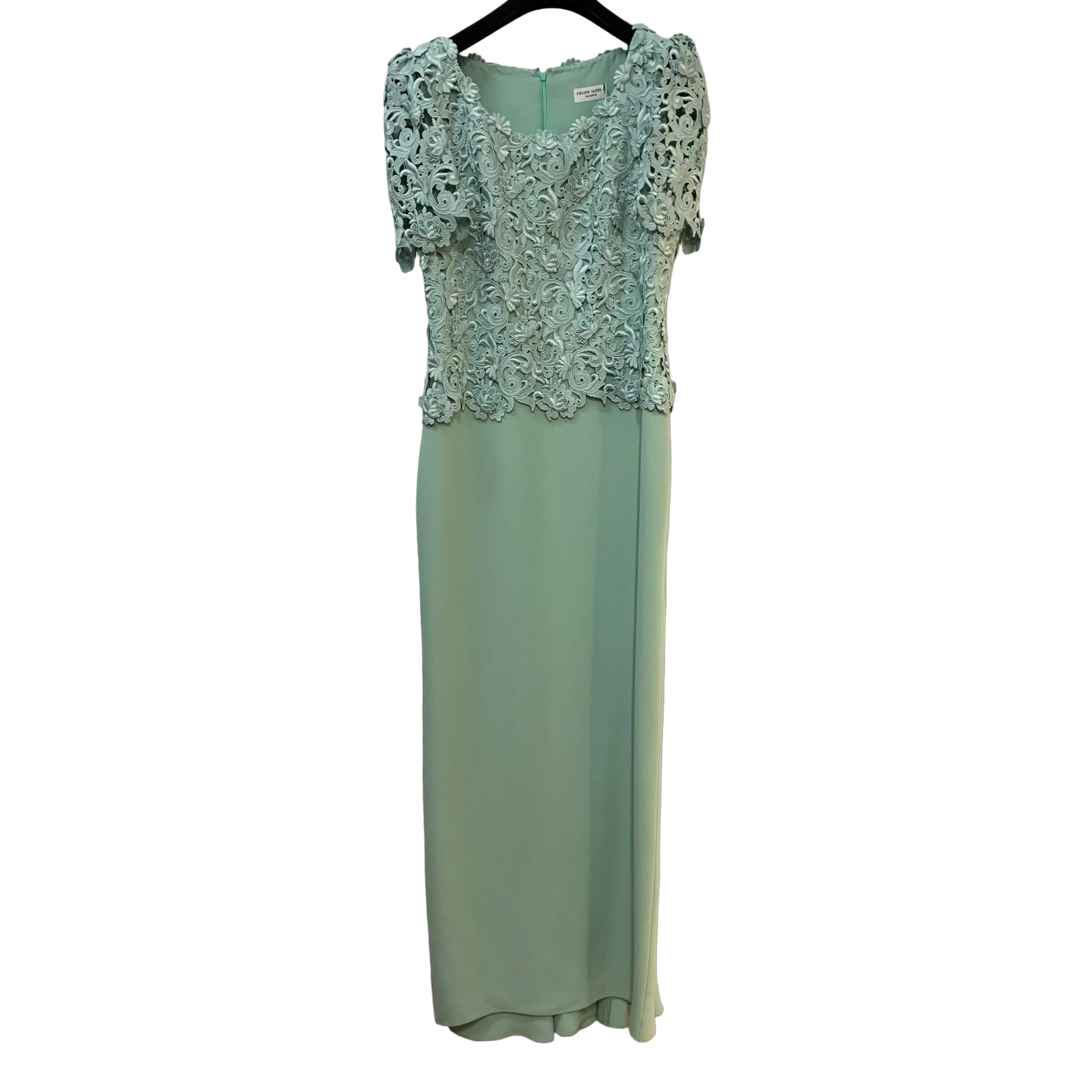 VESTIDO GUIPUR Y SEDA