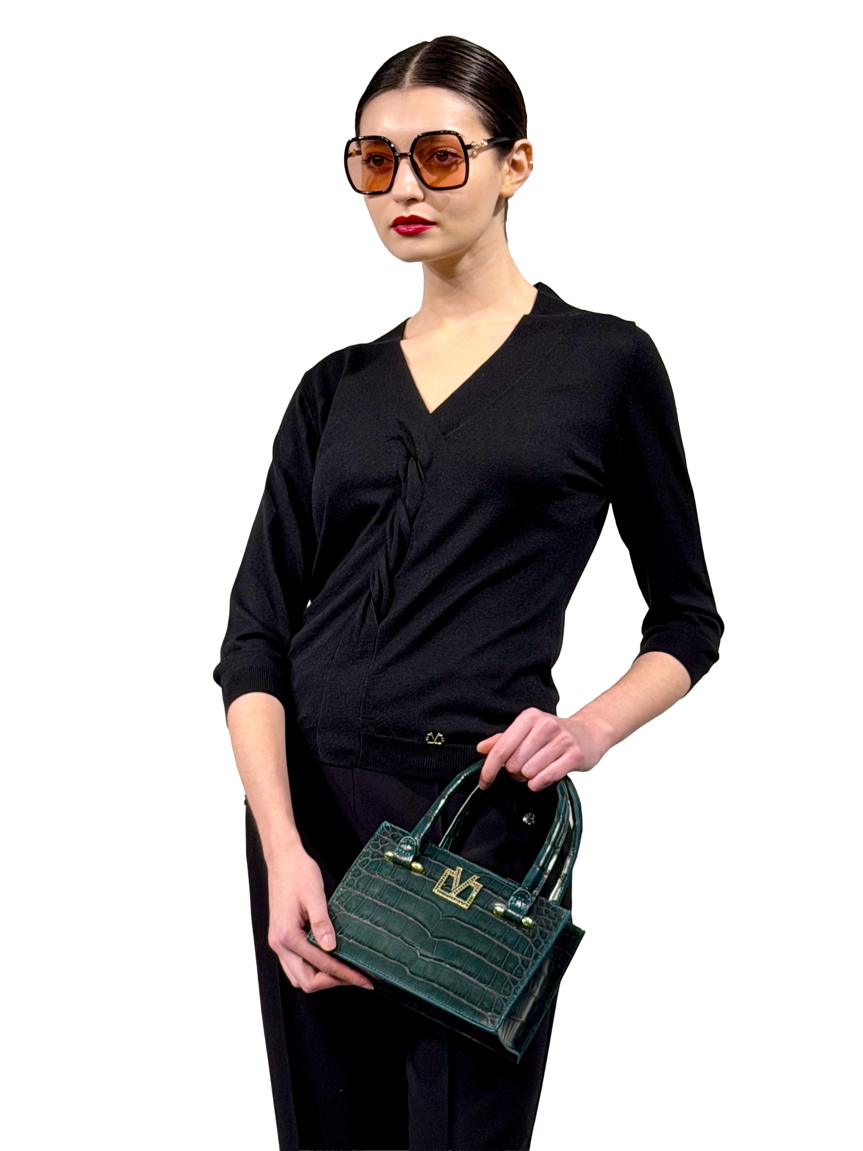 SWEATER V OCHOS SILK AND CHASMERE