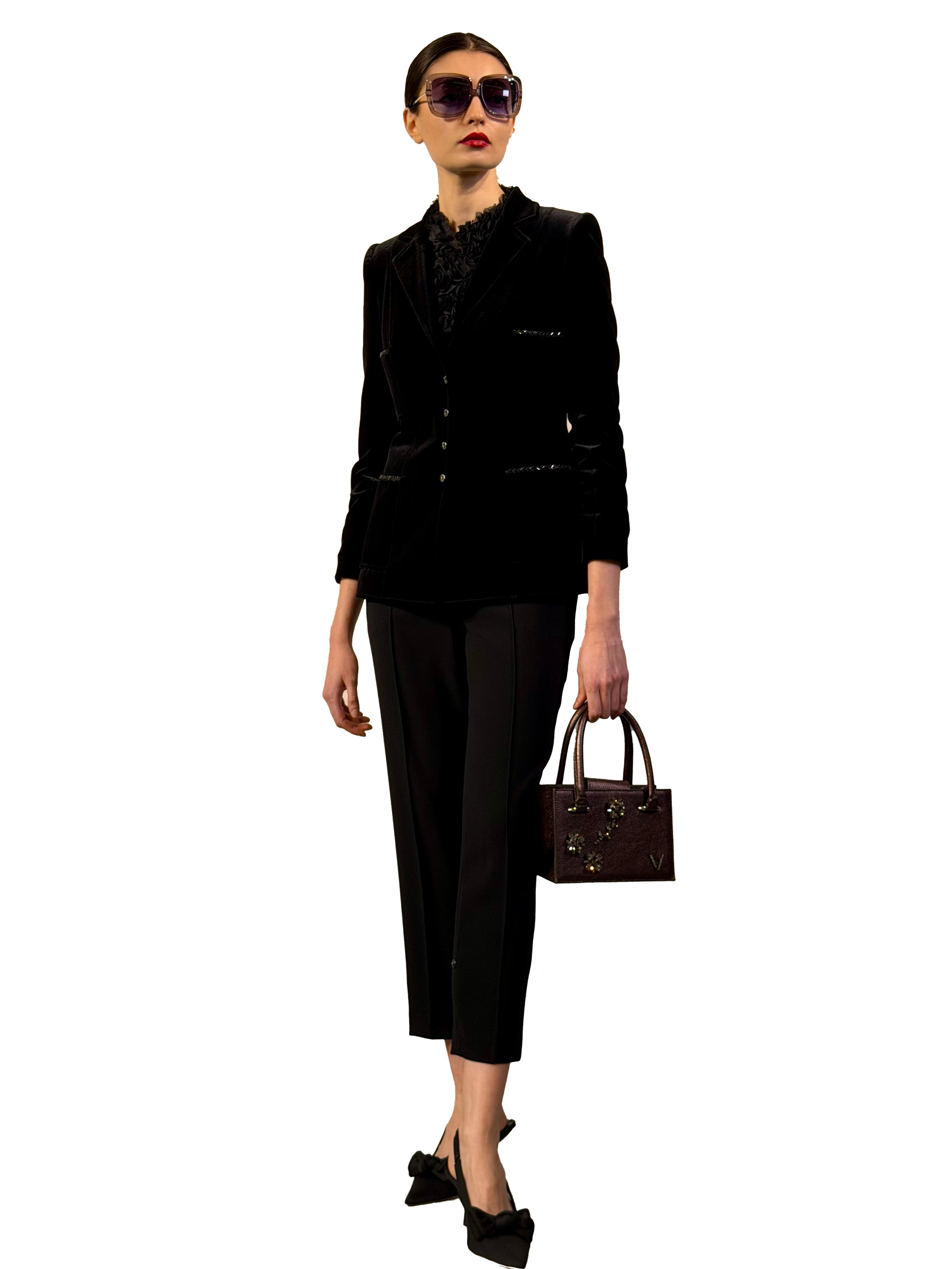 L'ANGE VELVET SMOKING JACKET