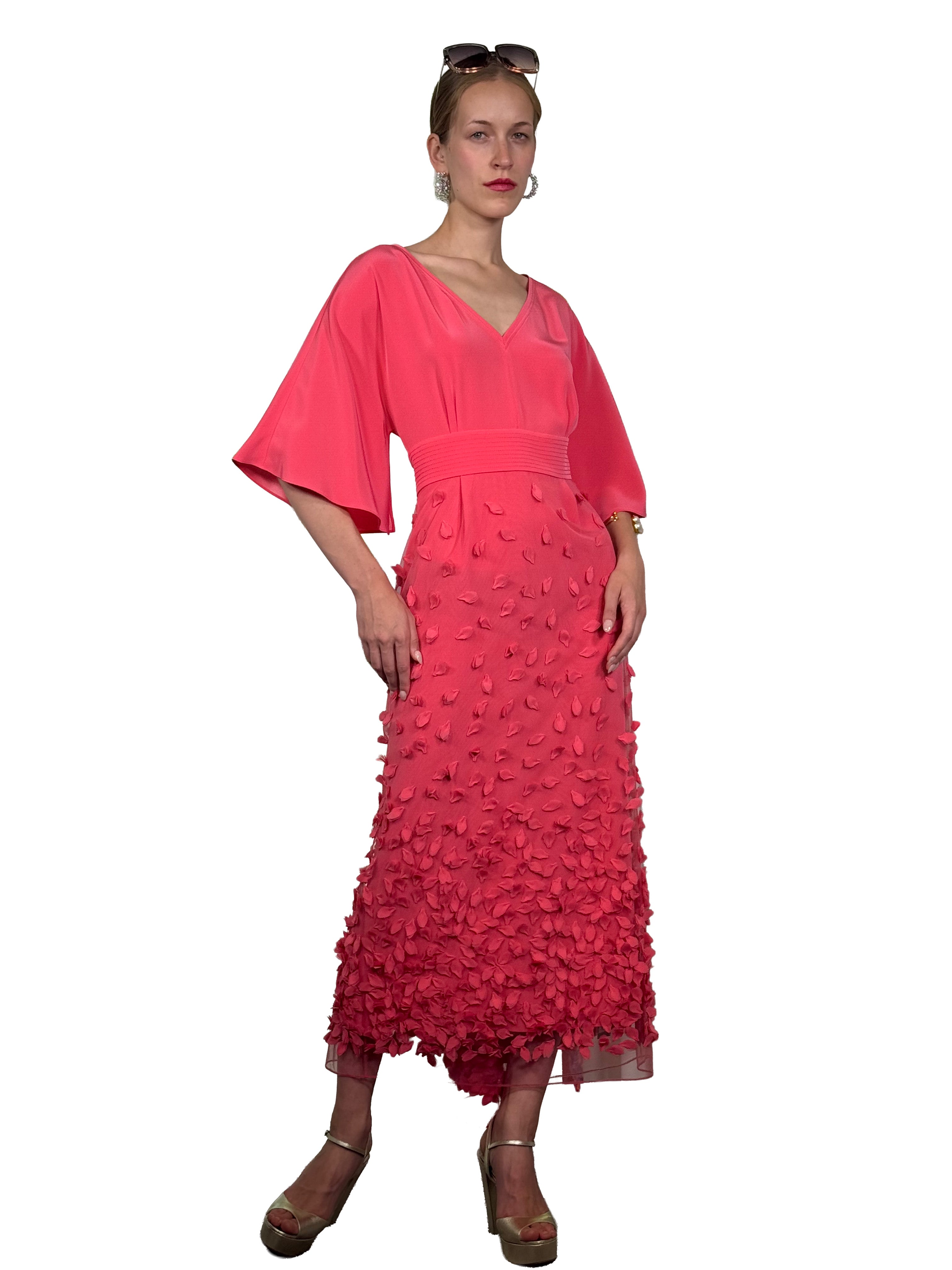 BUTTERFLY PETAL MIDI DRESS