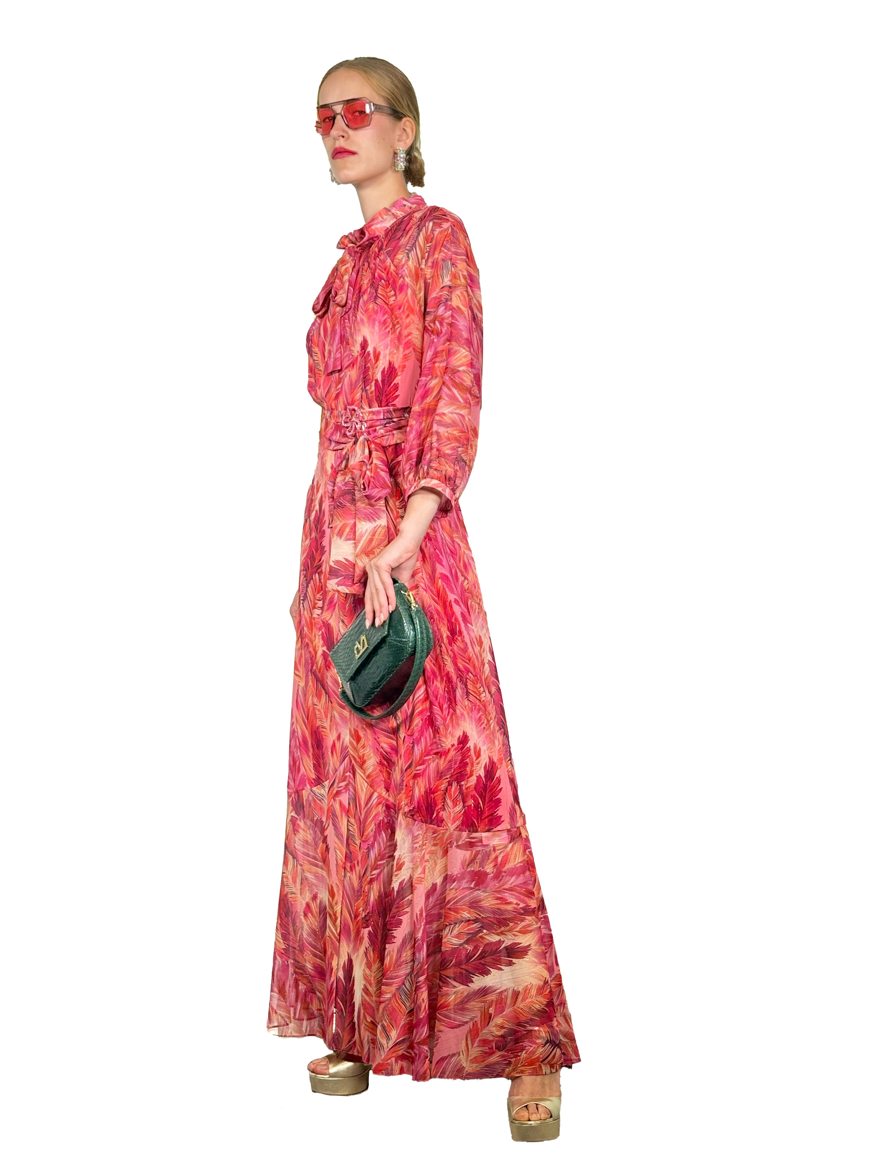 VESTIDO LARGO PIRATA ESTAMPADO