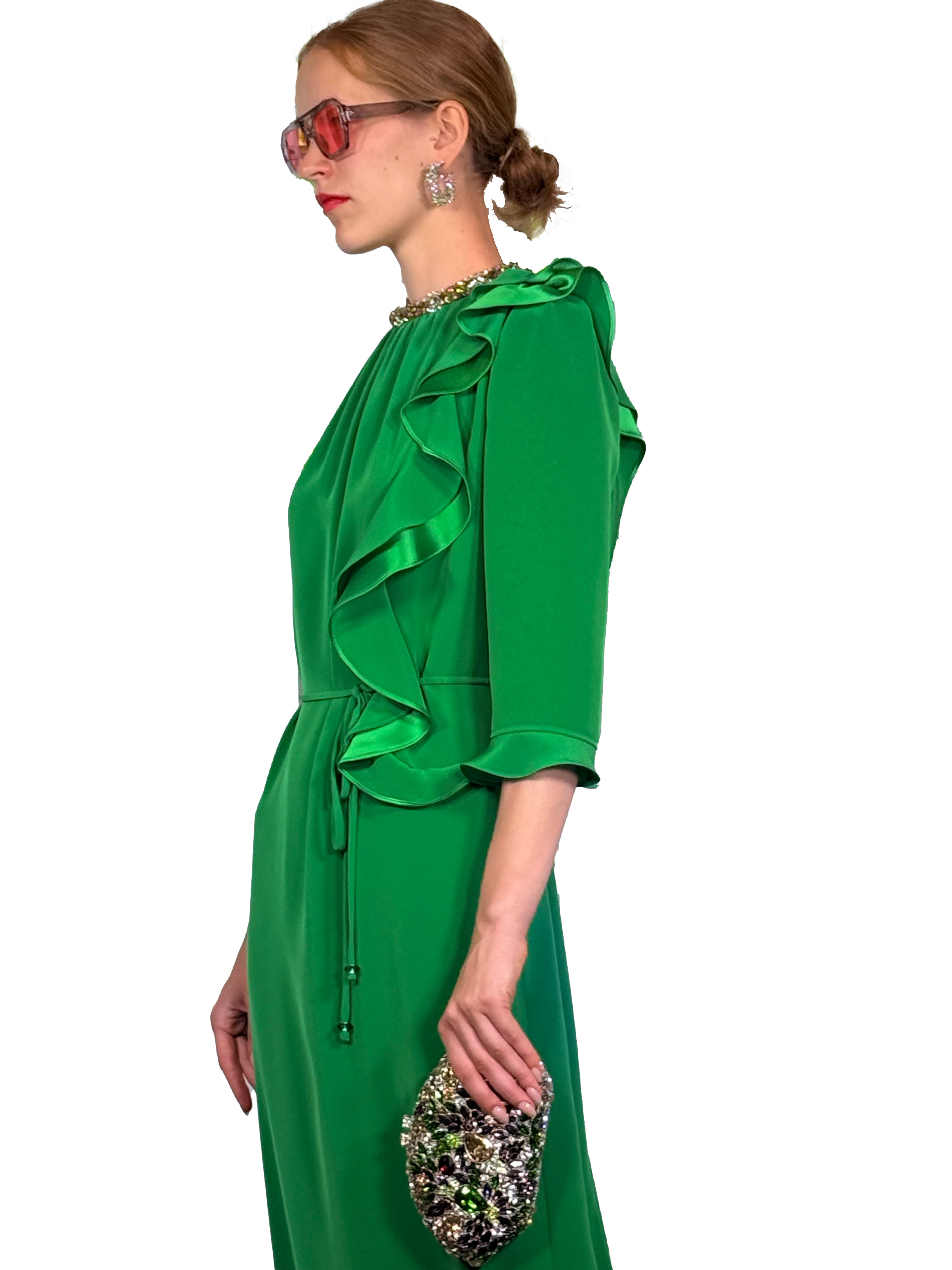 VESTIDO LARGO TUNICA CRISTAL